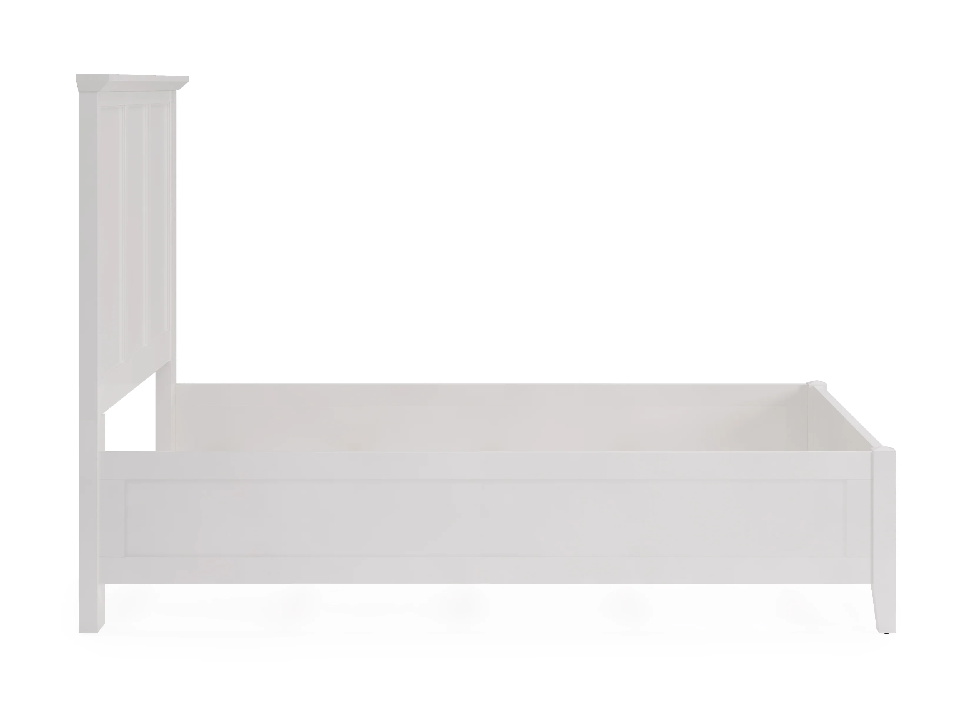 Grace Three California King Panel Bed in Snowfall White - Image 7
