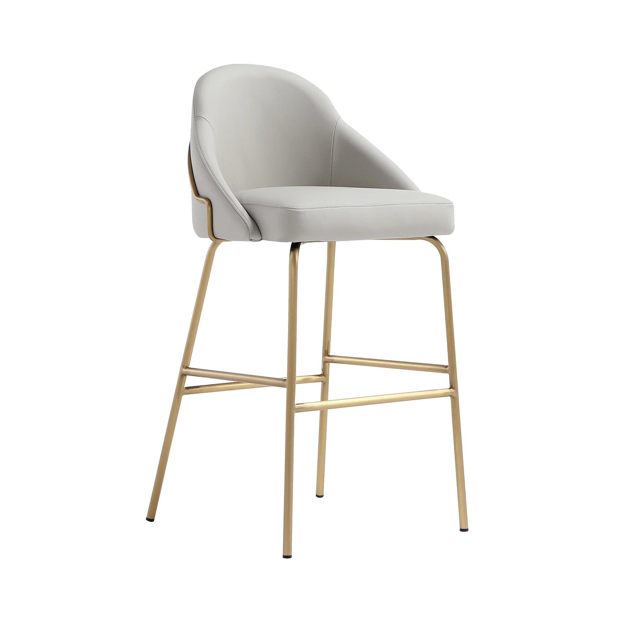 Gracie Barstool in Stone and Gold (set of 2) - Image 6