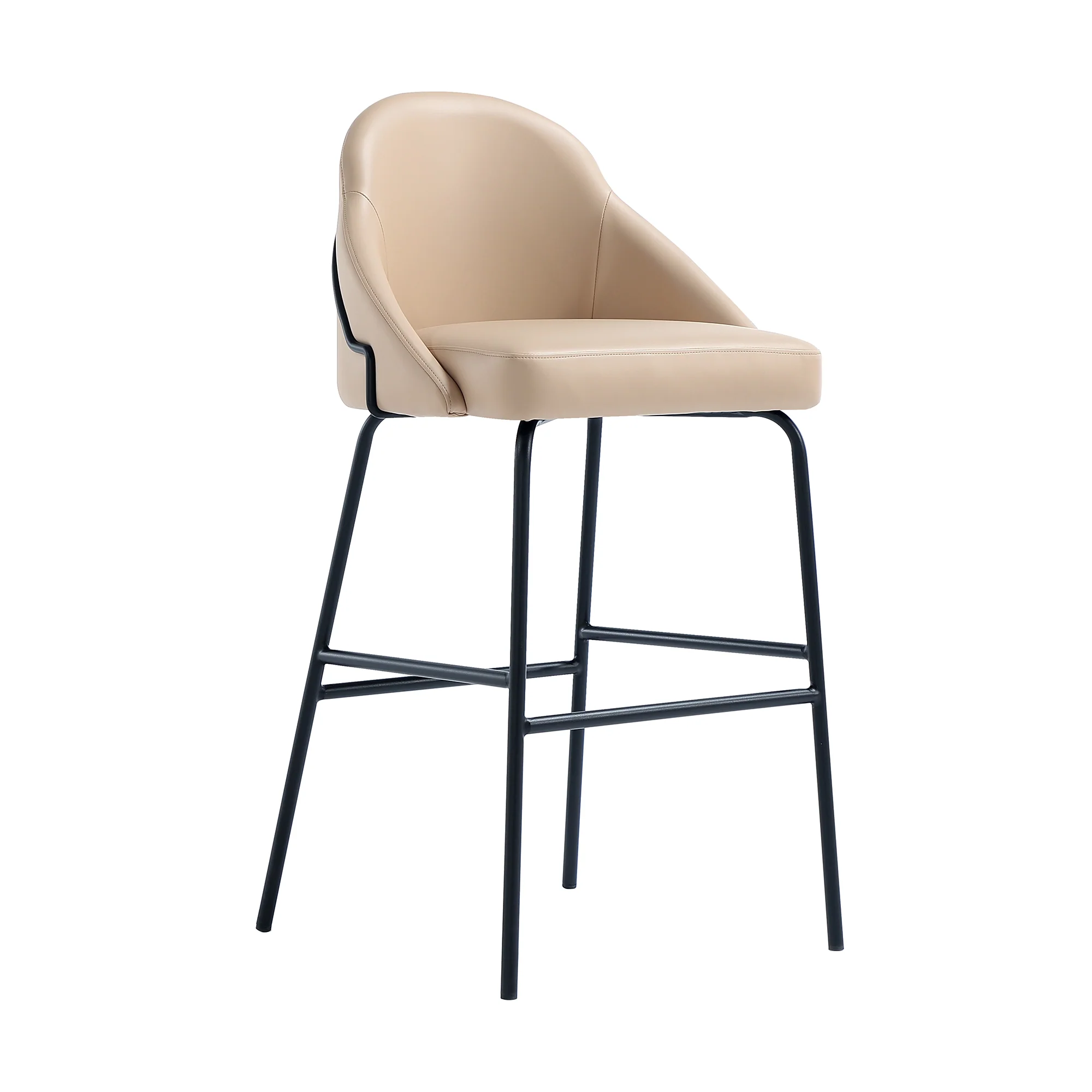 Gracie Barstool in Tan and Black (set of 3) - Image 6