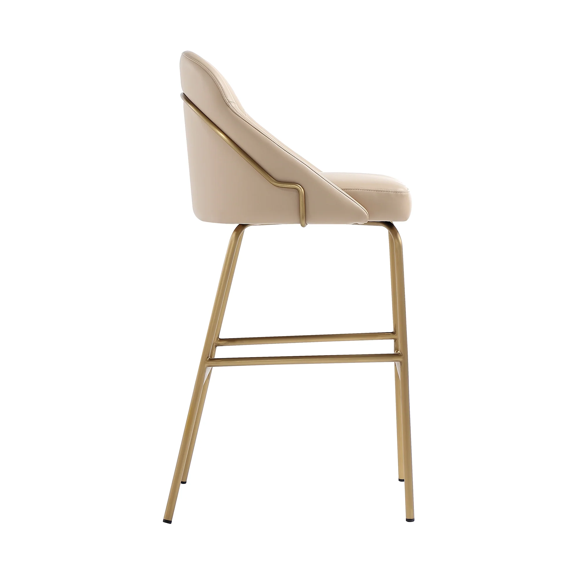 Gracie Barstool in Tan and Gold (set of 3) - Image 7