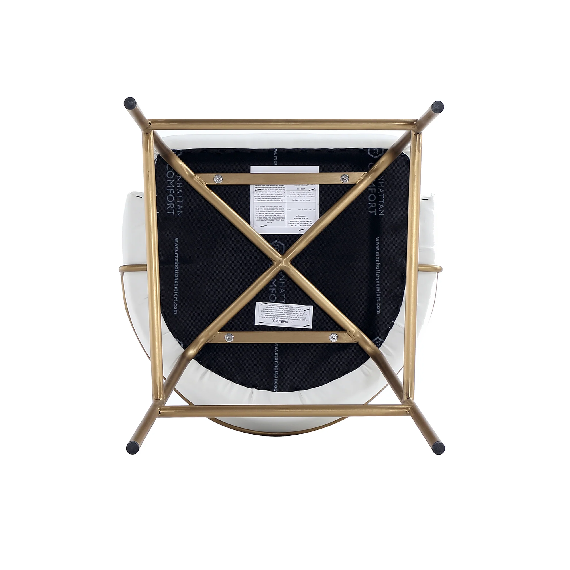 Gracie Barstool in White and Gold - Image 10