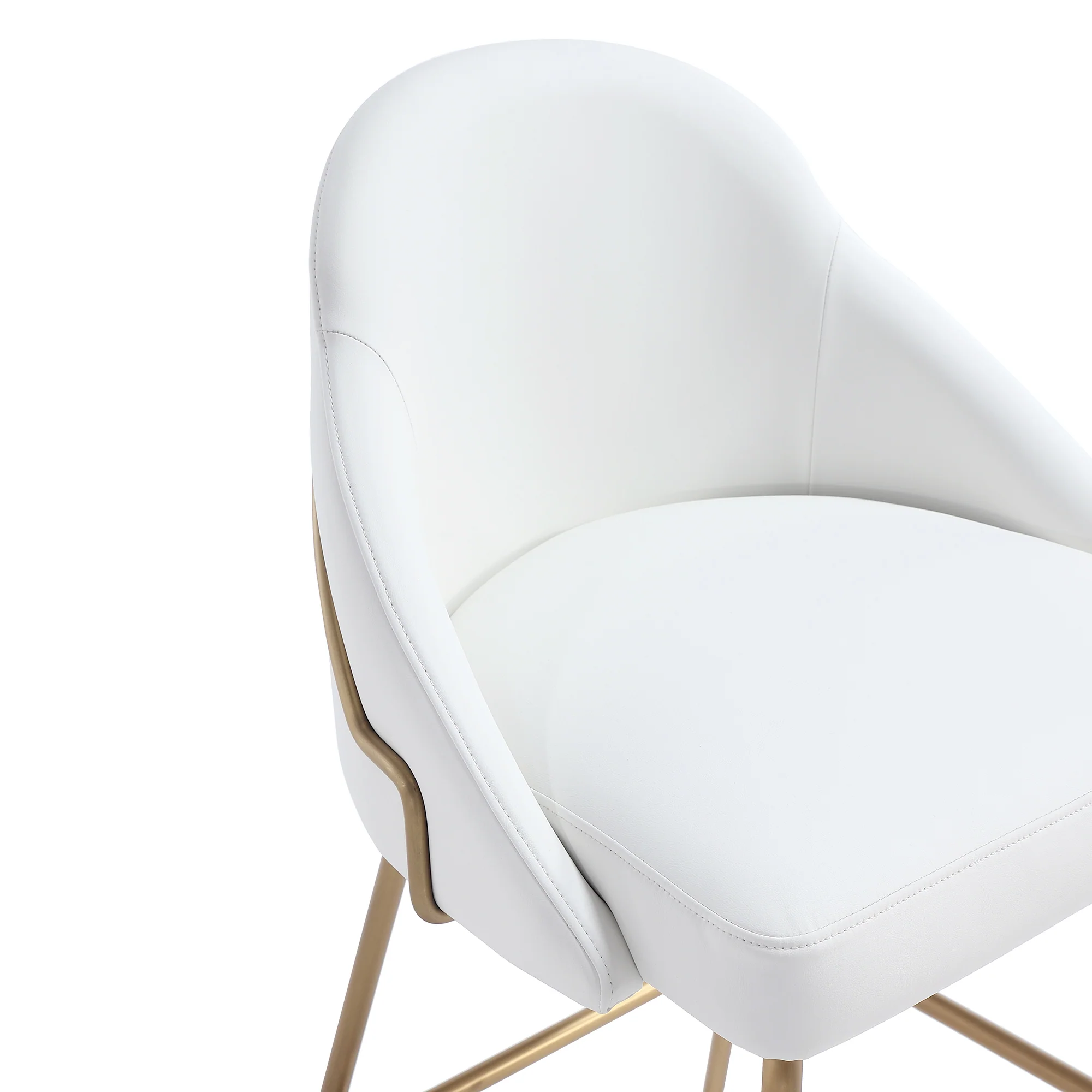Gracie Barstool in White and Gold (set of 3) - Image 5