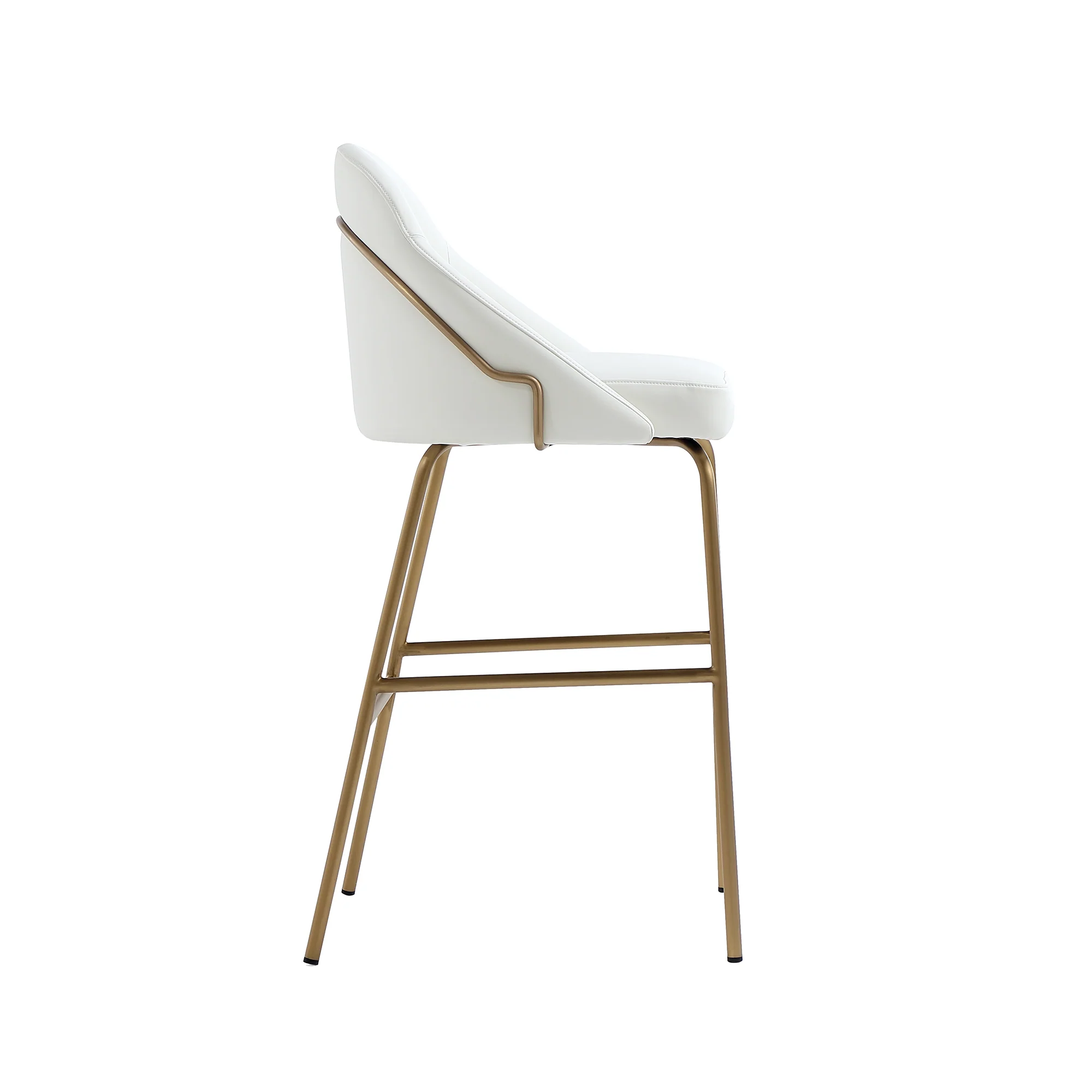 Gracie Barstool in White and Gold (set of 3) - Image 7