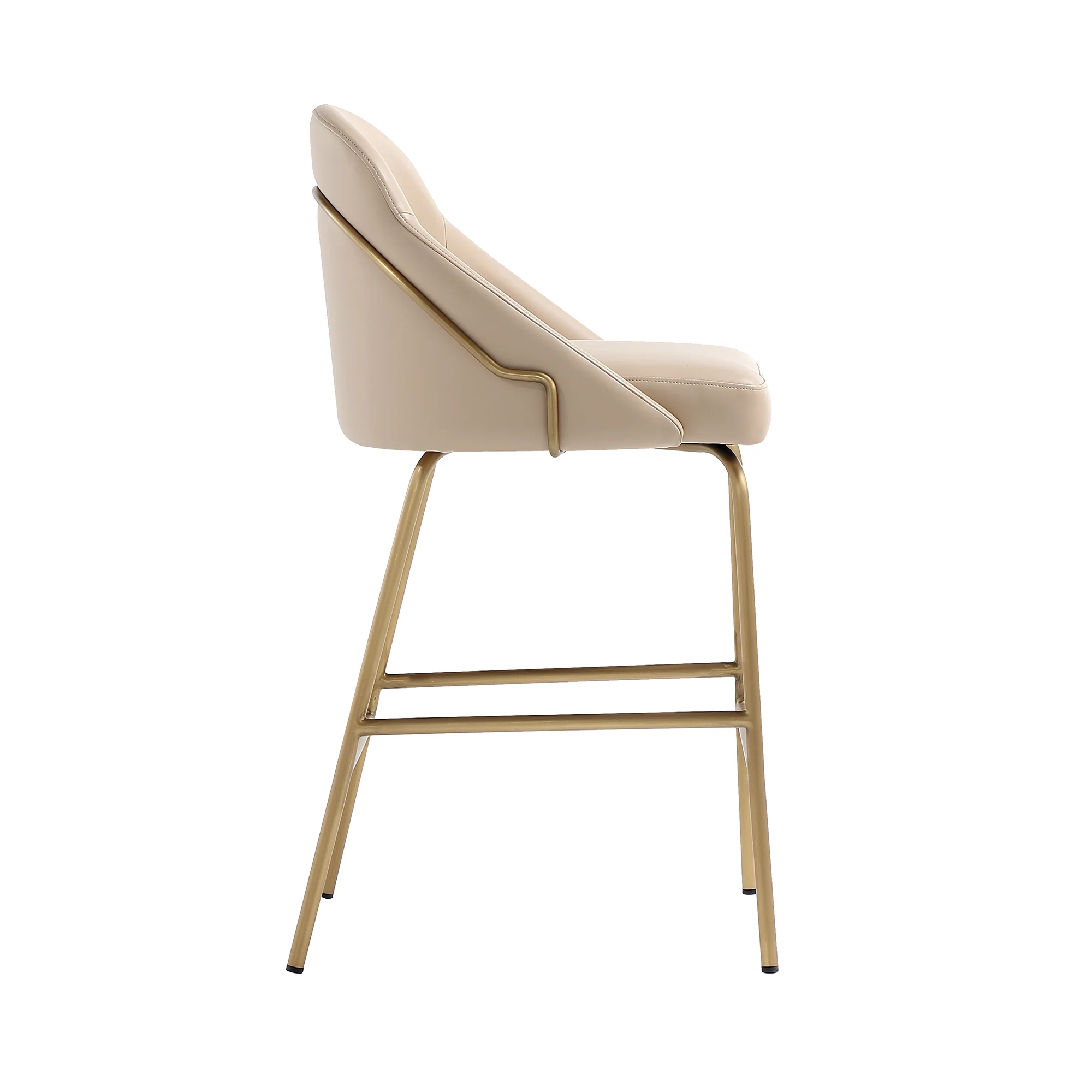 Gracie Counter Stool in Tan and Gold - Image 7