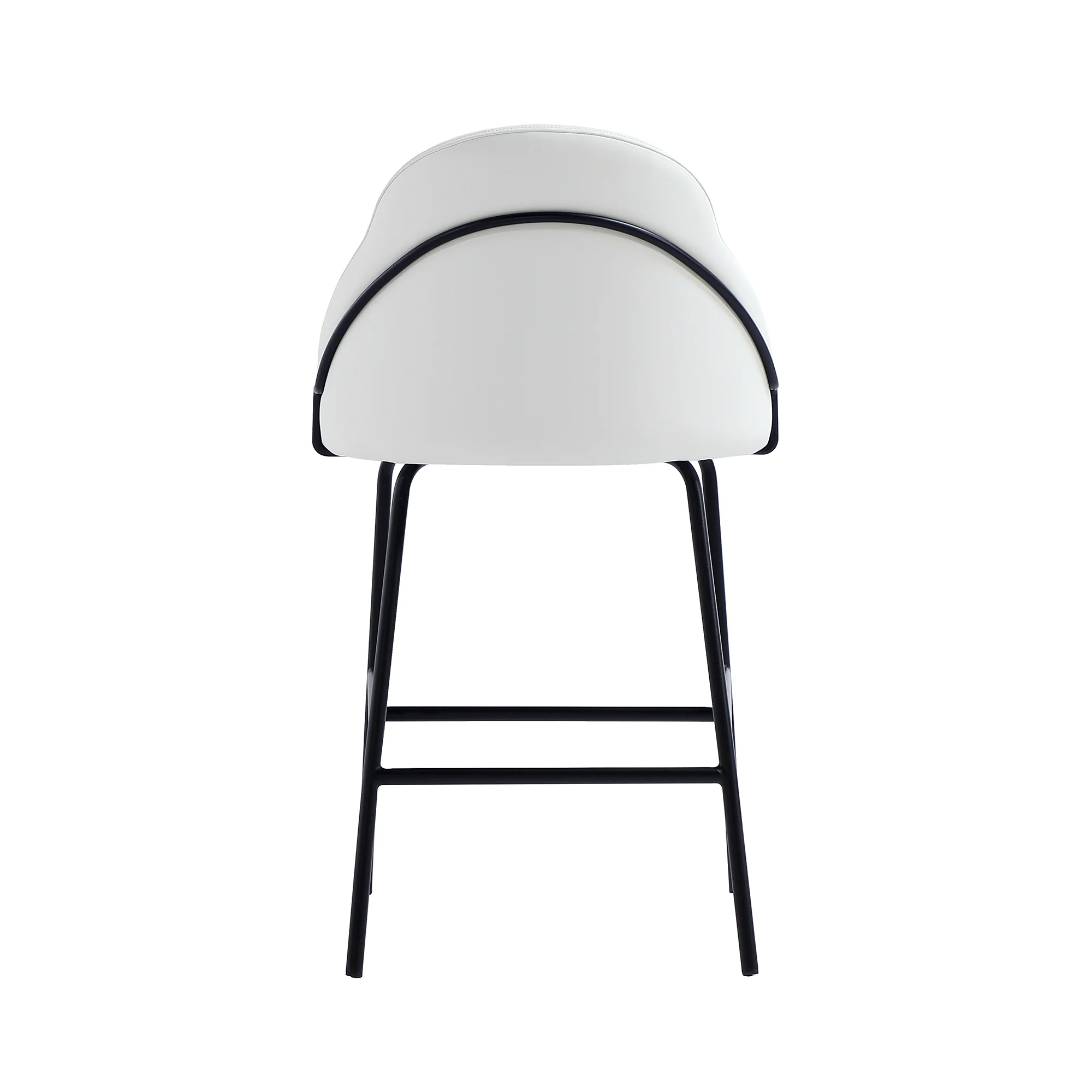 Gracie Counter Stool in White and Black (set of 2) - Image 8