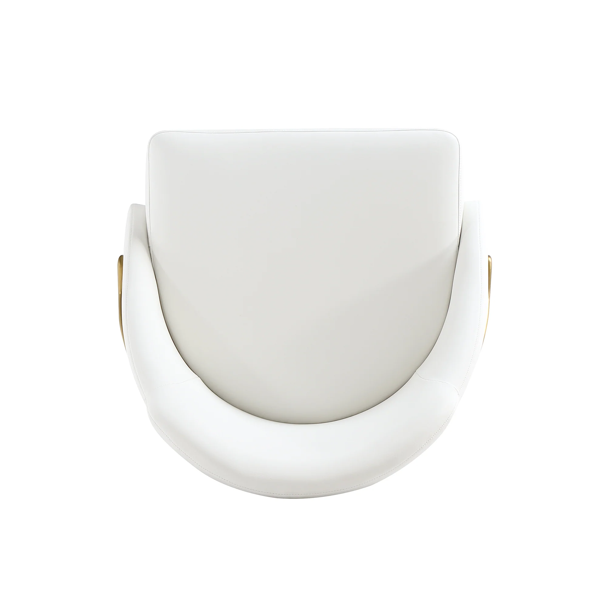 Gracie Dining Chair in White and Gold (set of 4) - Image 9