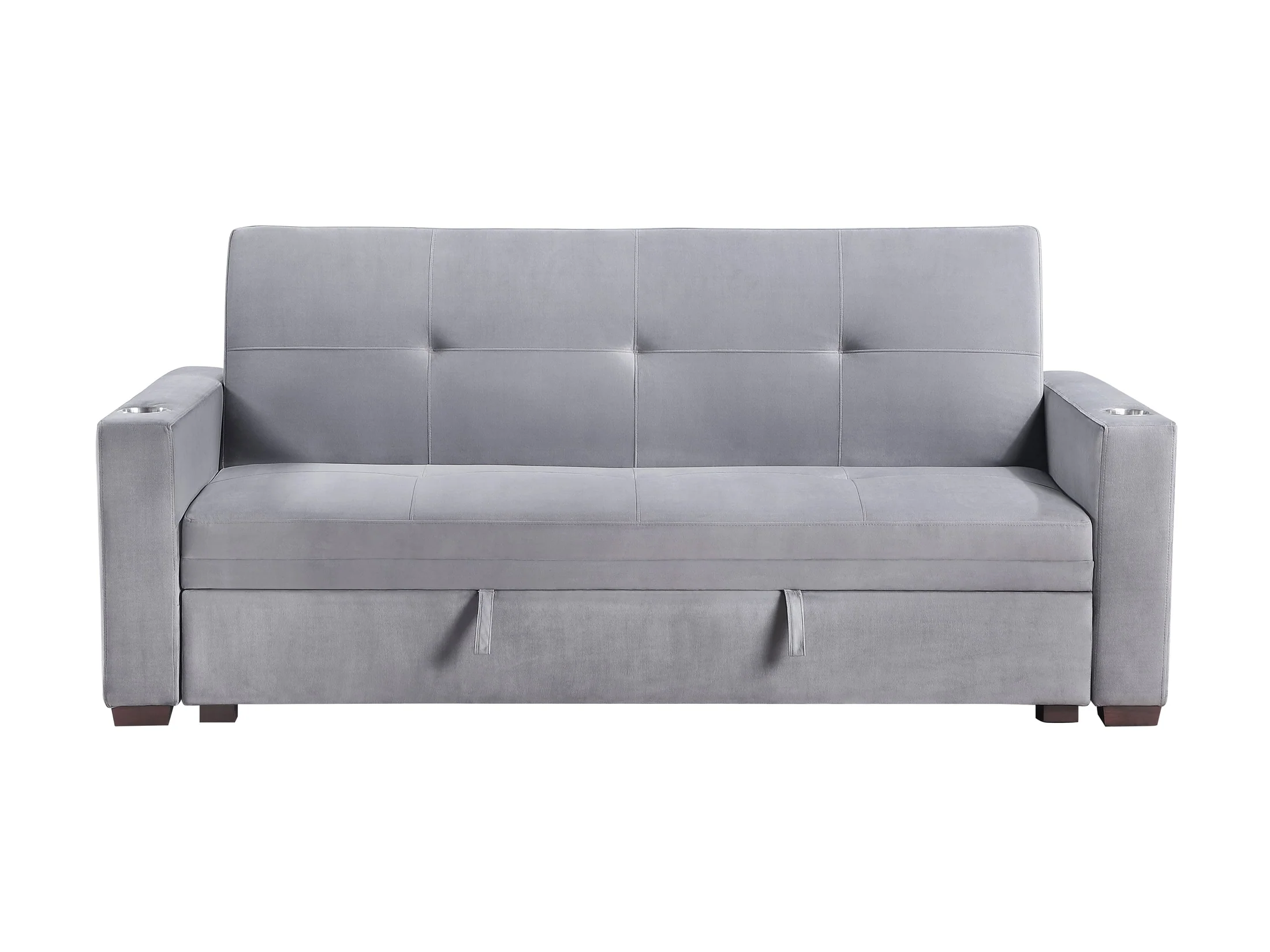 Grady Gray Convertible Sofa