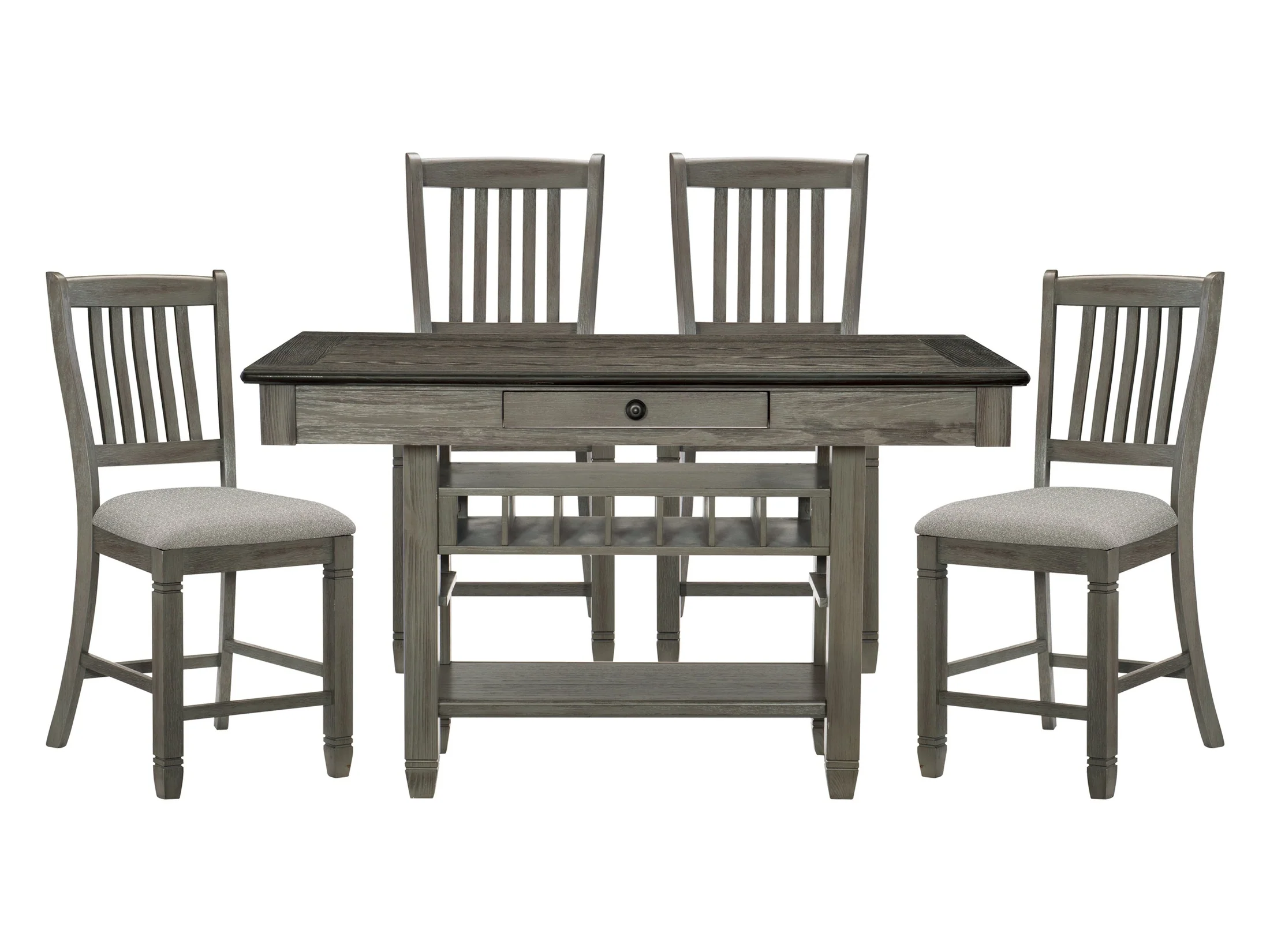 Granby Gray 5-piece Dinig Table Set (4 Drawers)