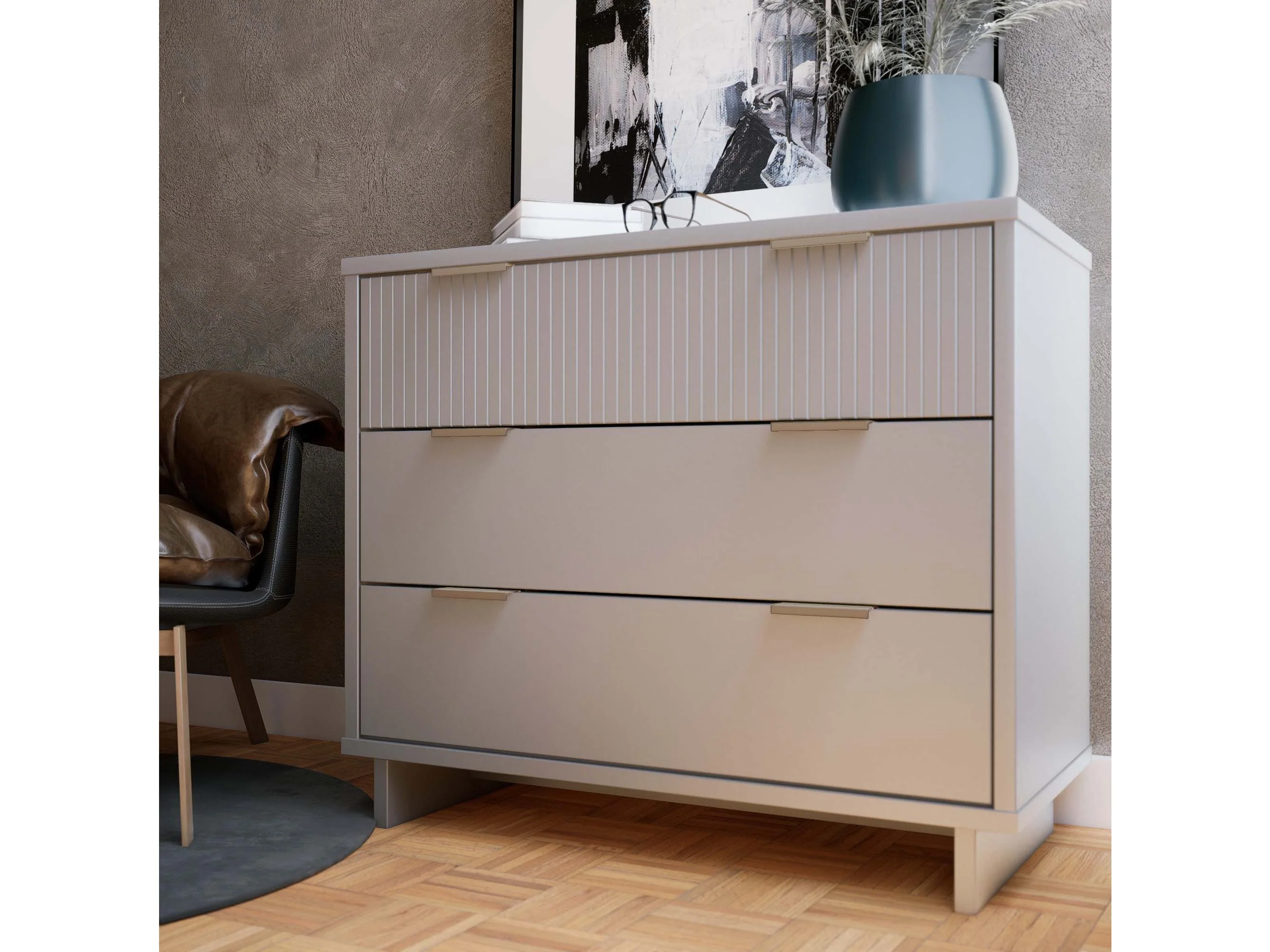 Granville 38.18 Standard Dresser in Light Grey