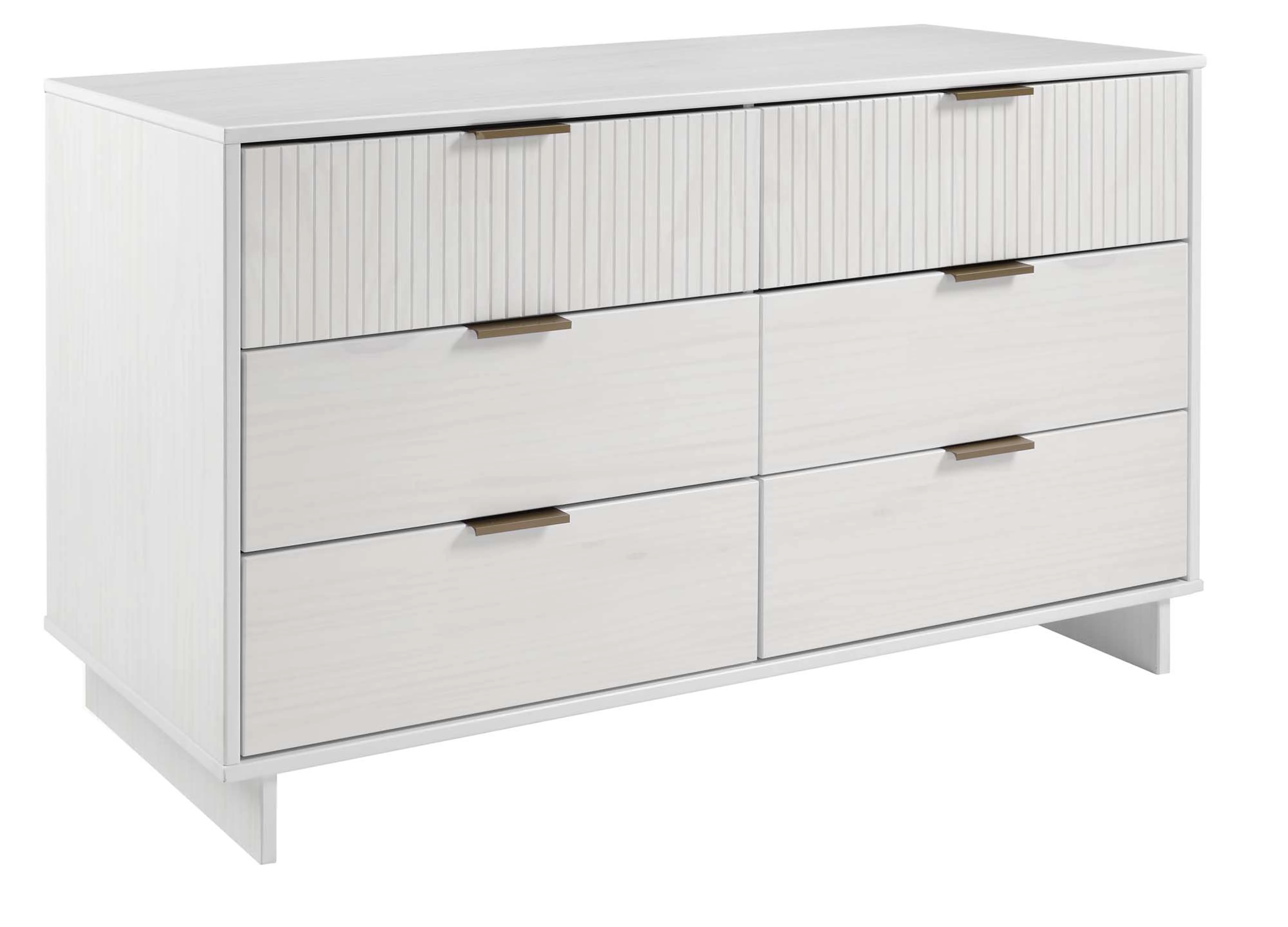 Granville 55.07 Double Wide Dresser in White - Image 8