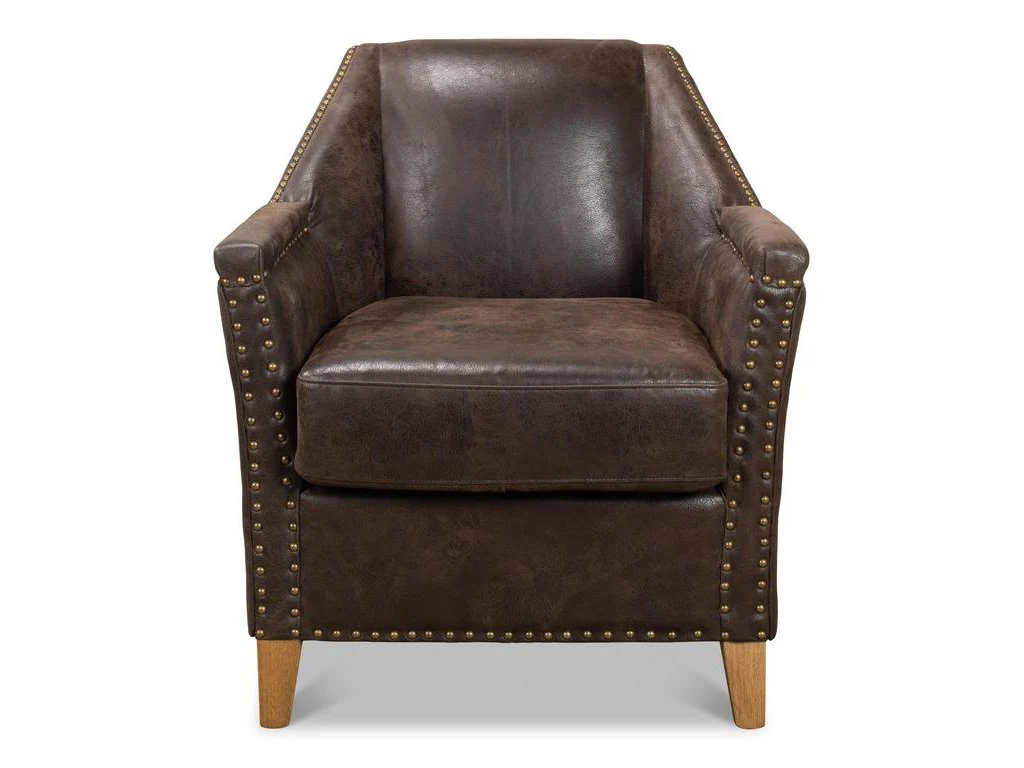 Granville Brown Leather Chair