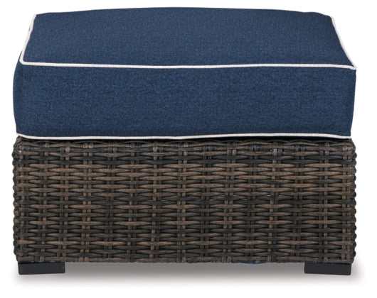 Grasson Lane Outdoor Ottoman w/ Cushion - Image 2