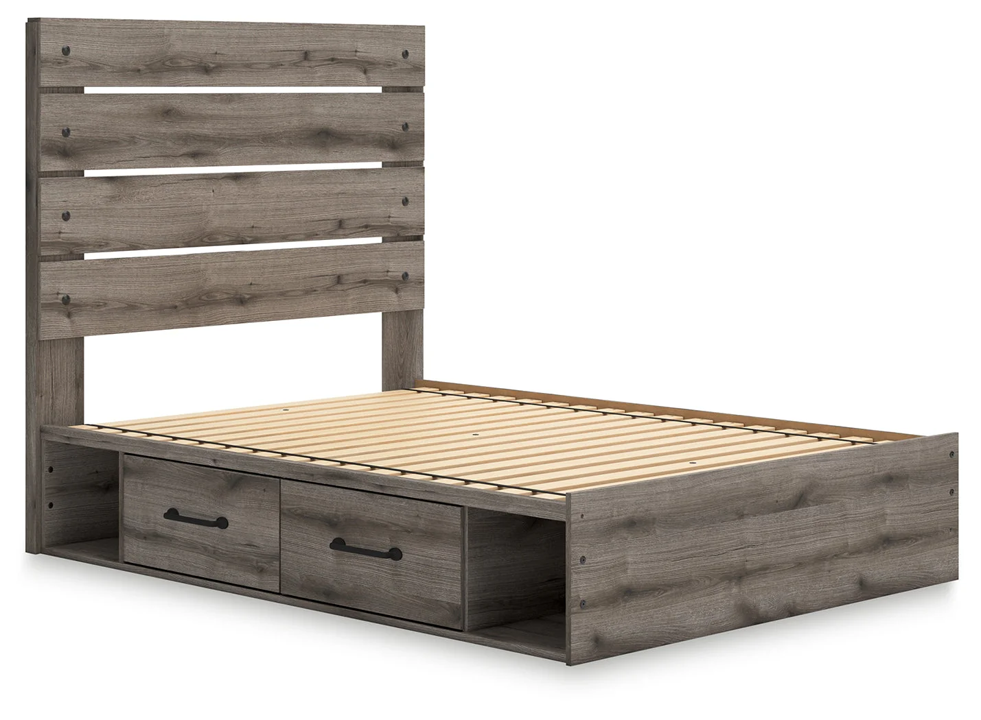 Graystorm Brown Gray Full Panel Storage Youth Bed (Online Special Price) - Image 3