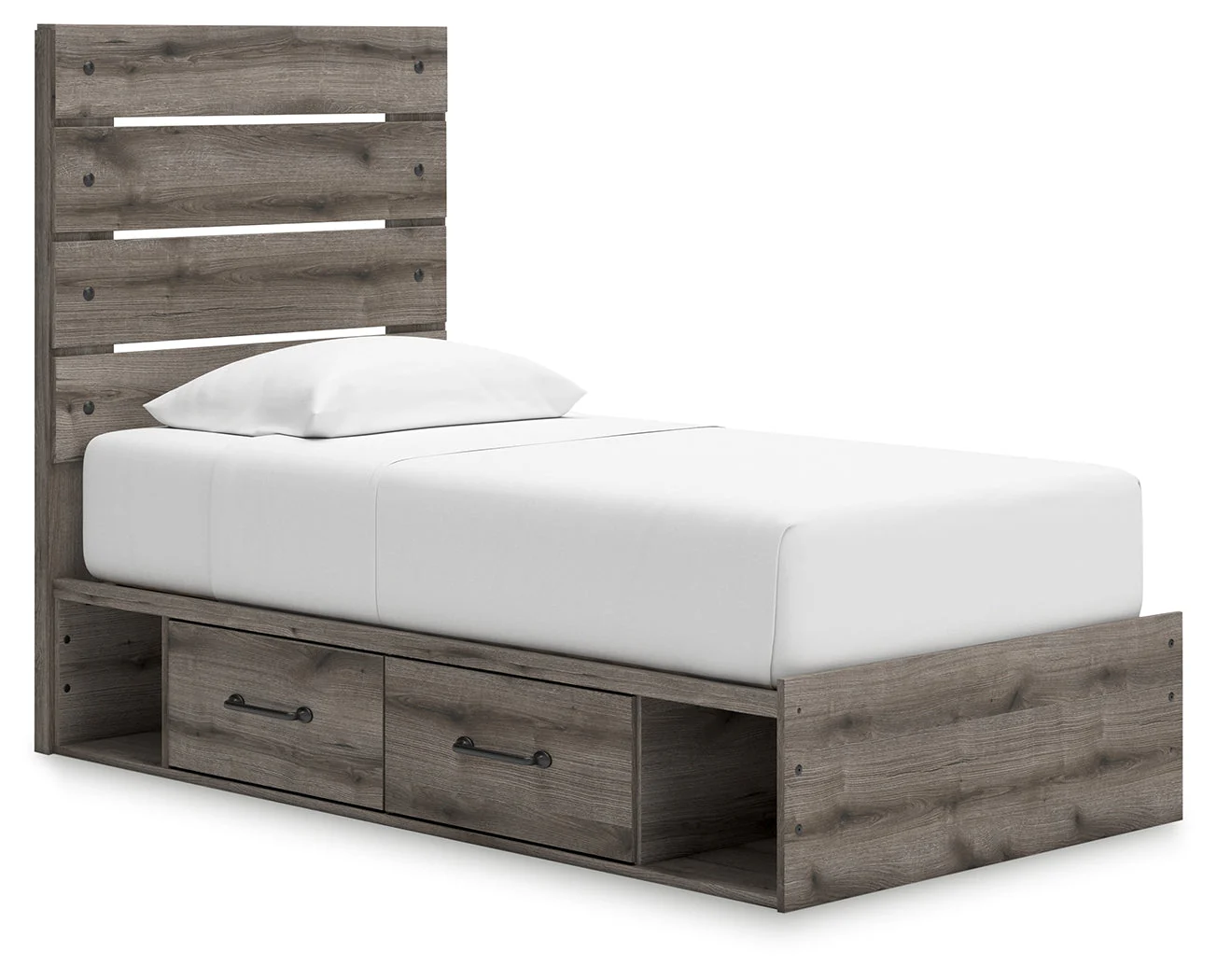 Graystorm Brown Gray Twin Panel Storage Youth Bed (Online Special Price) - Image 2