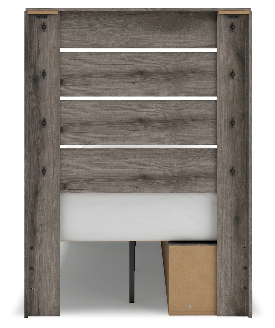 Graystorm Brown Gray Twin Panel Storage Youth Bed (Online Special Price) - Image 7