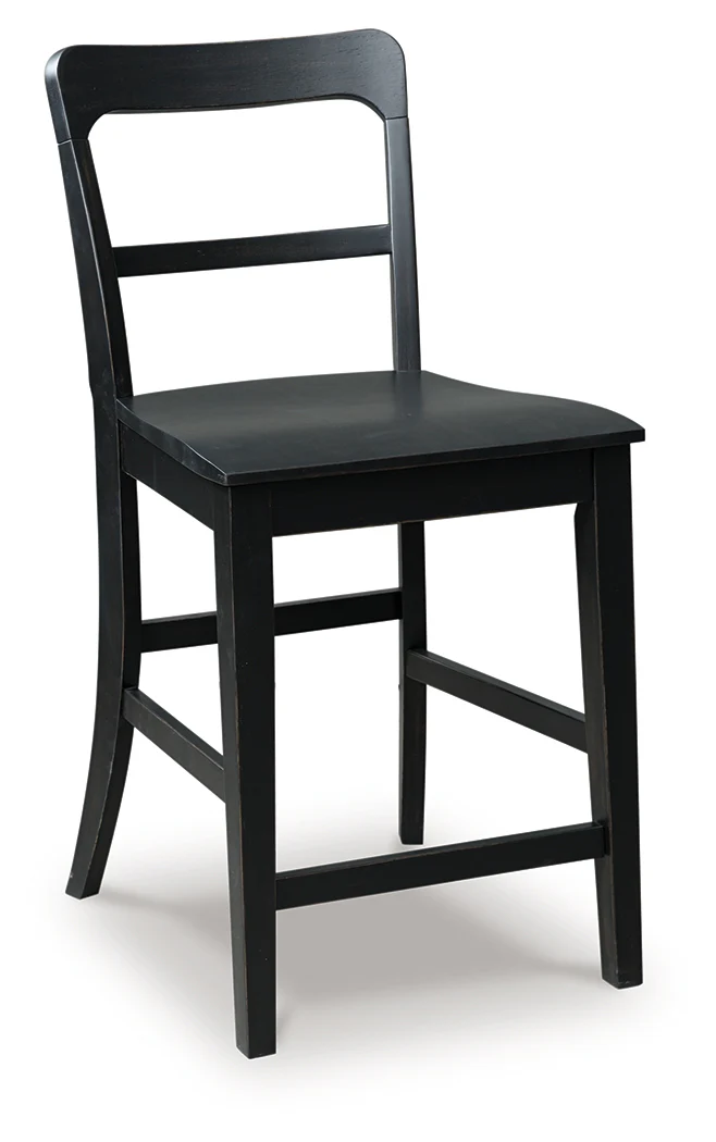 Greddinton Black Barstool (Set of 2) - Image 2