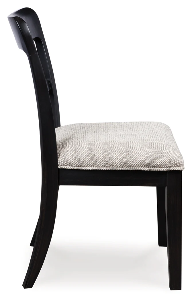 Greddinton Black/Brown Dining Table and 4 Chairs (Online Special Price) - Image 4