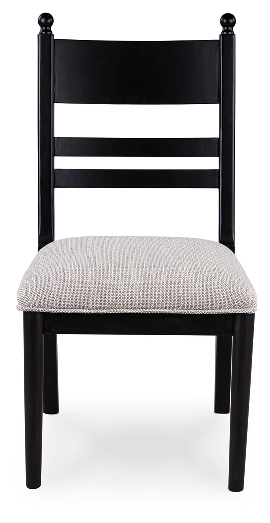 Greddinton Black/Brown Dining Table and 4 Chairs - Image 2