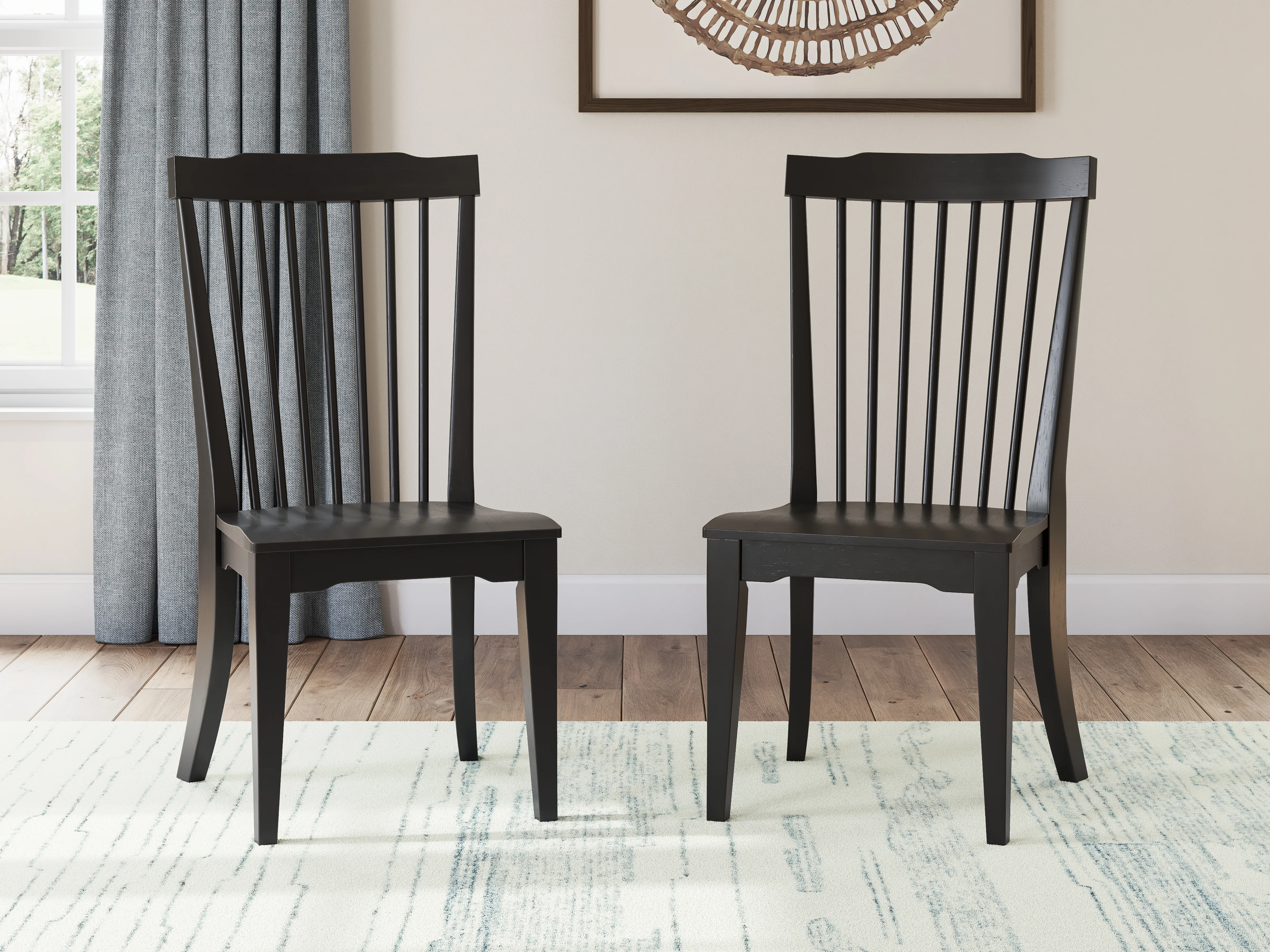 Greddinton Black/Brown Dining Table and 6 Chairs (Online Special Price) - Image 10