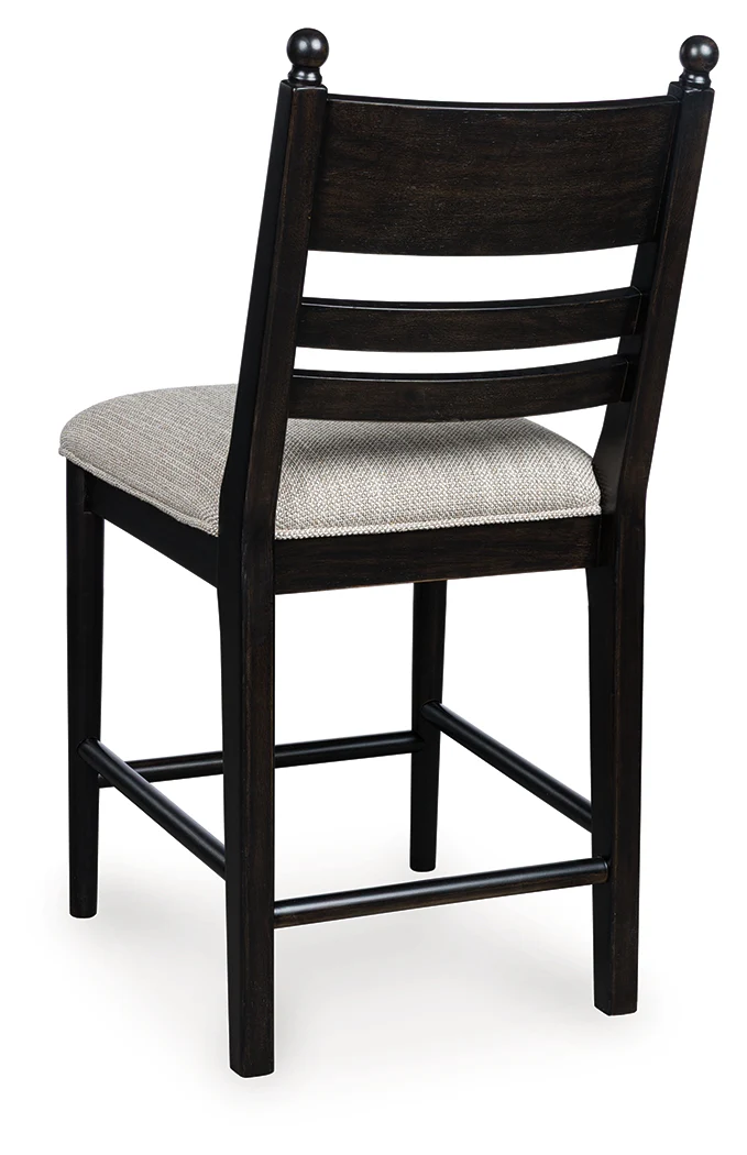 Greddinton Black Upholstered Barstool (Set of 2) - Image 5