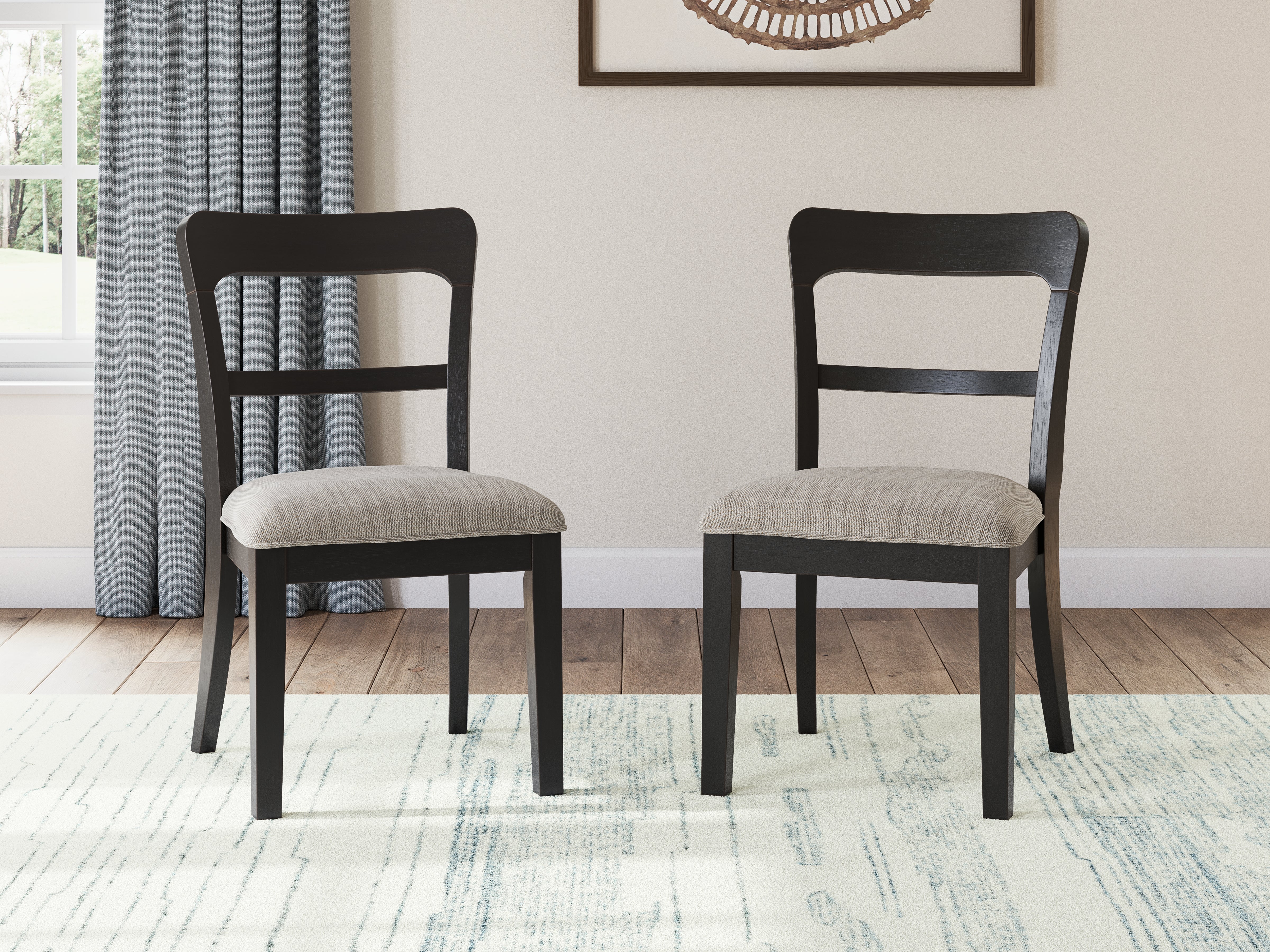 Greddinton Black/White Dining Table and 6 Chairs - Image 8