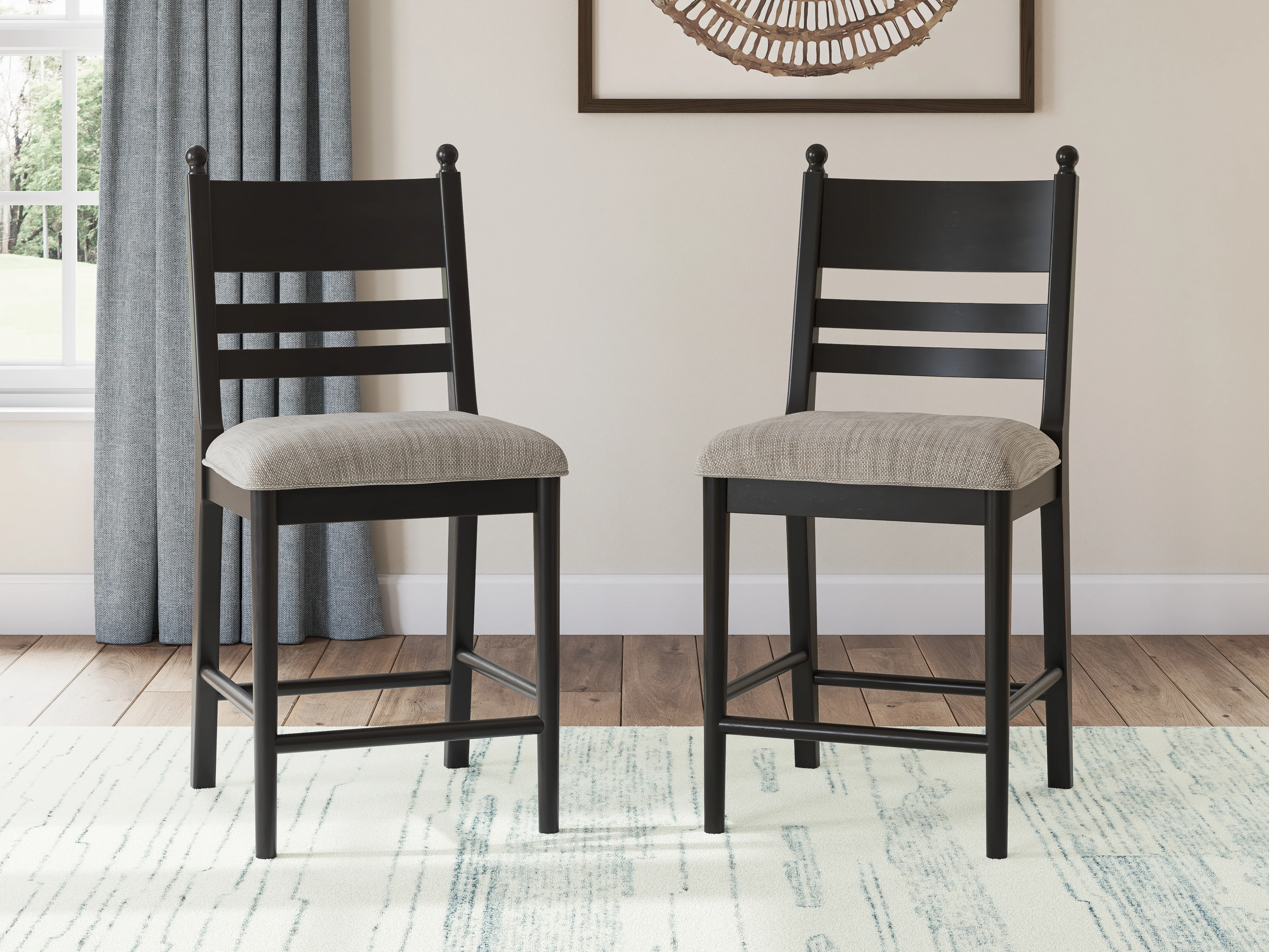 Greddinton Brown/Black Counter Height Dining Table and 6 Barstools - Image 15