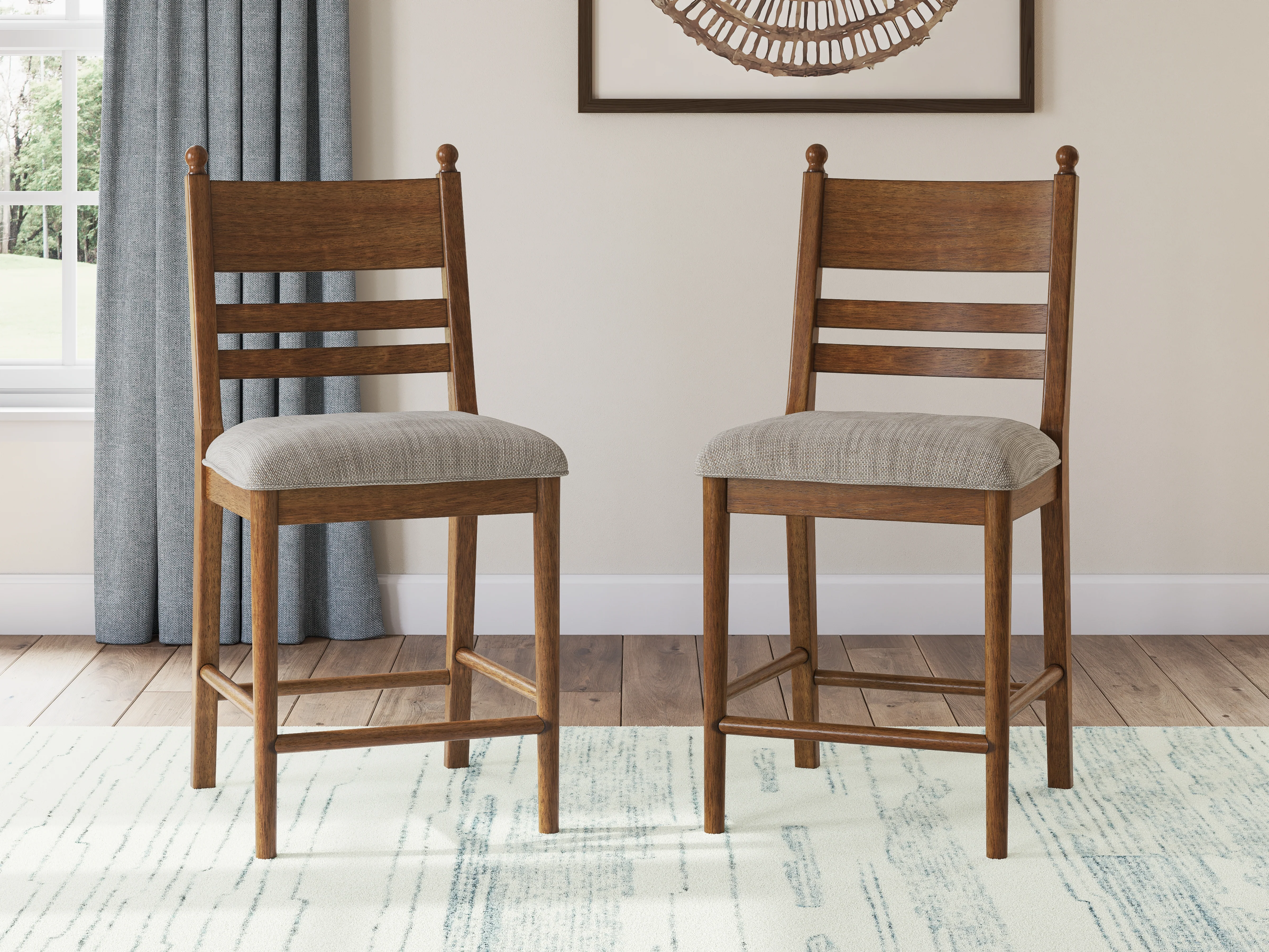 Greddinton Brown/Black Counter Height Dining Table and 6 Barstools - Image 16