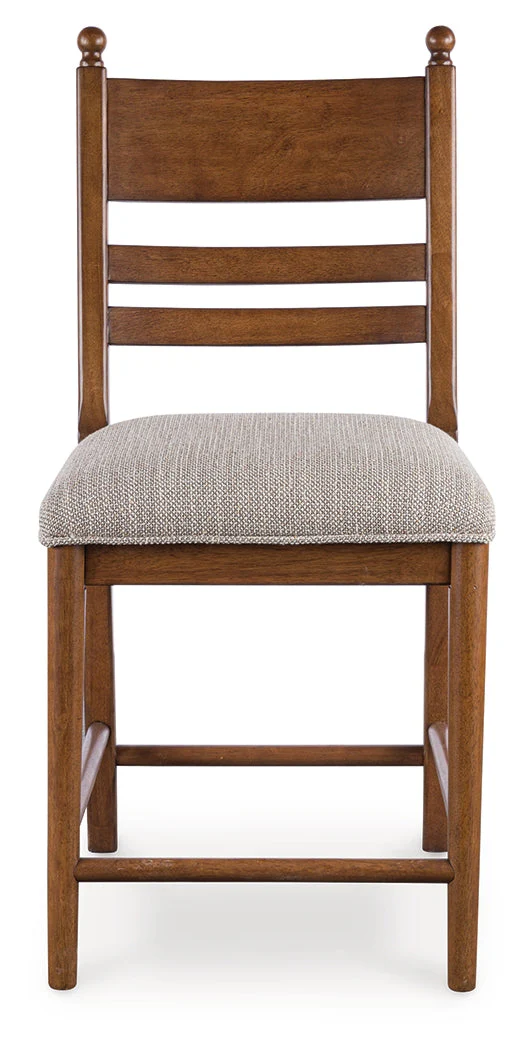 Greddinton Brown Upholstered Barstool (Set of 2) (Online Special Price) - Image 3