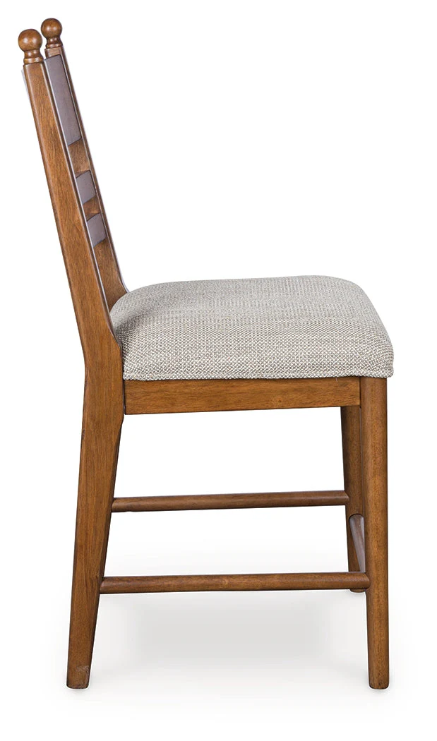 Greddinton Brown Upholstered Barstool (Set of 2) (Online Special Price) - Image 4