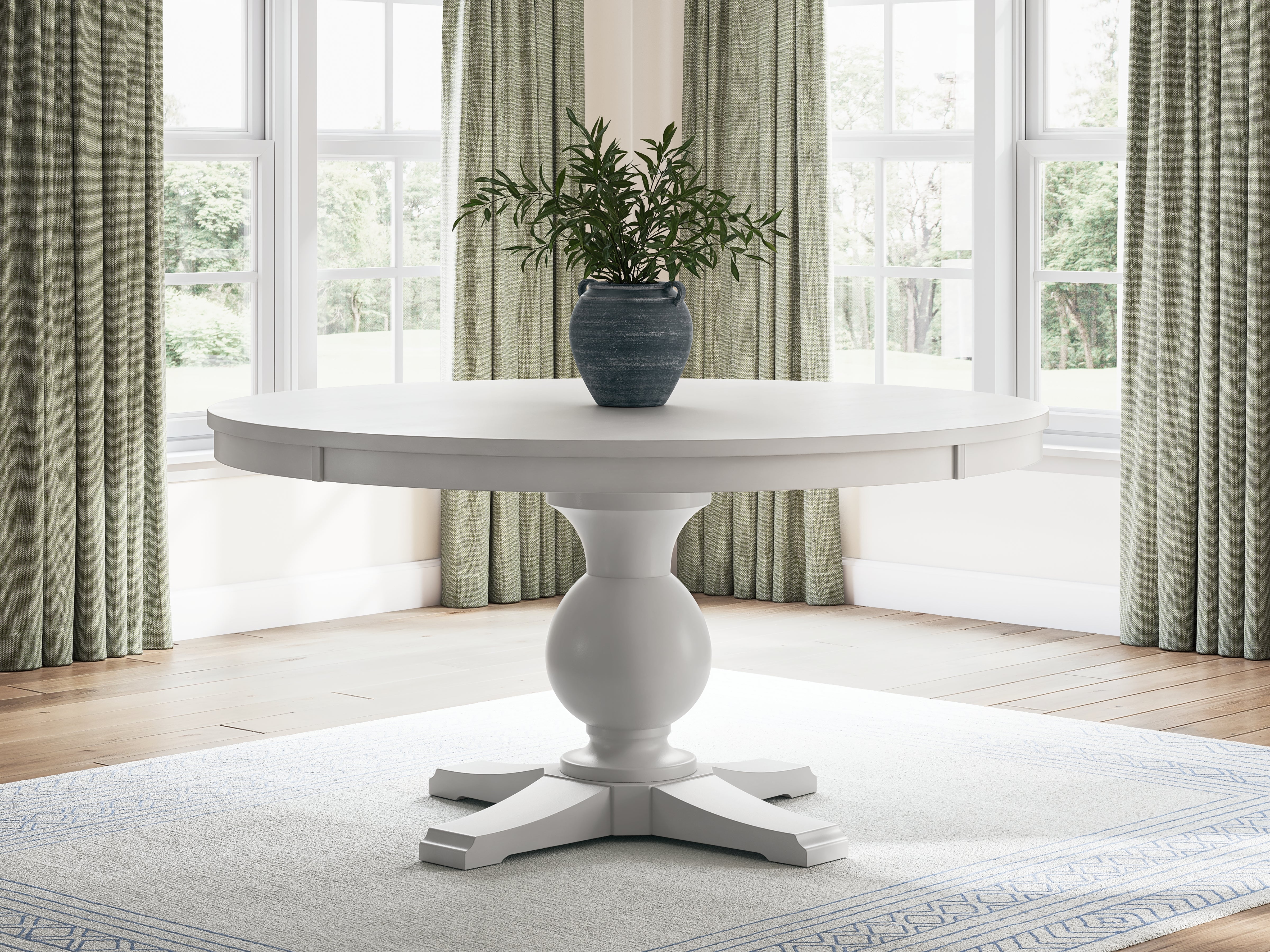 Greddinton White Dining Table and 6 Chairs - Image 9