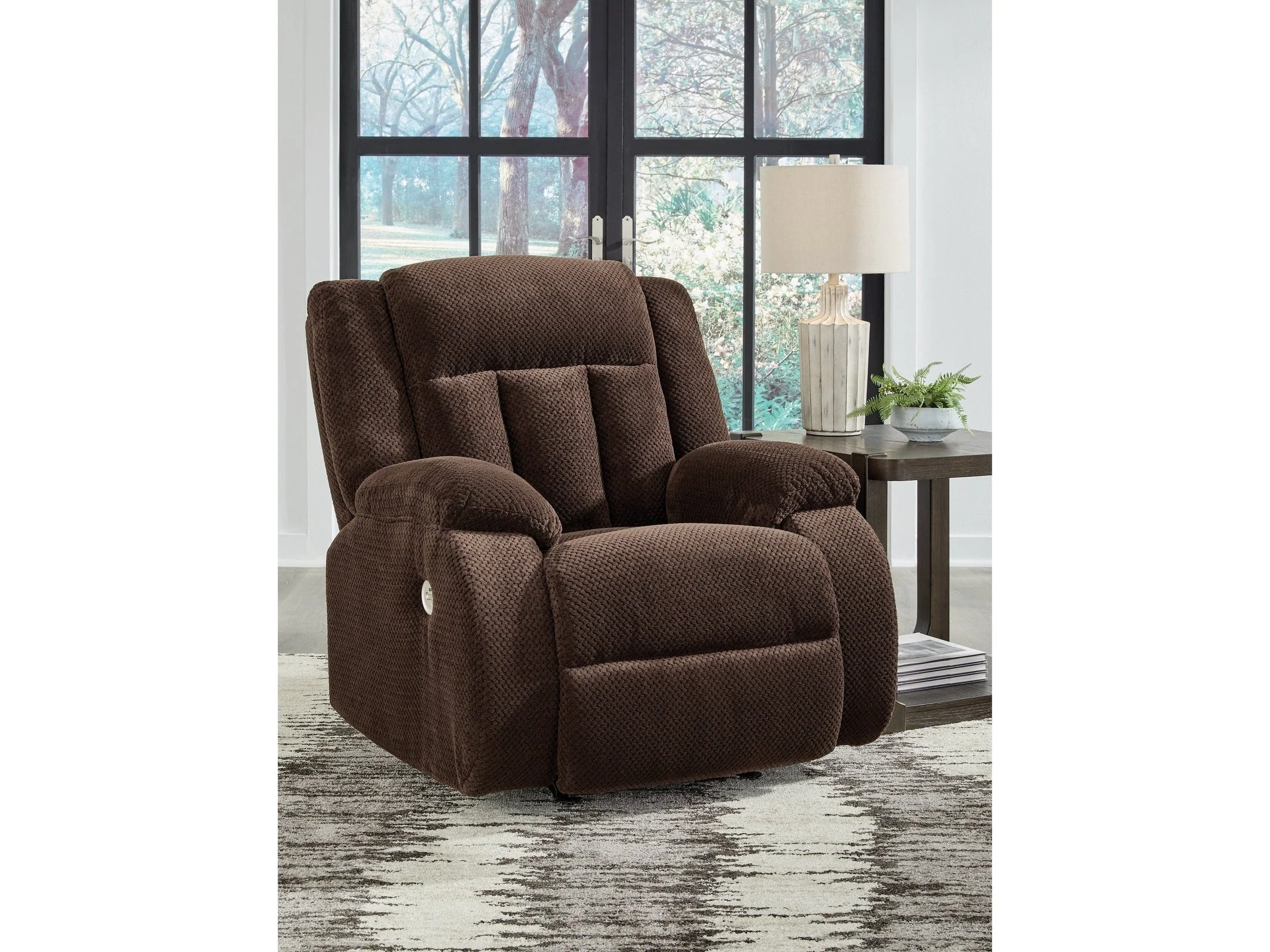 Greely Bend Chocolate Power Recliner