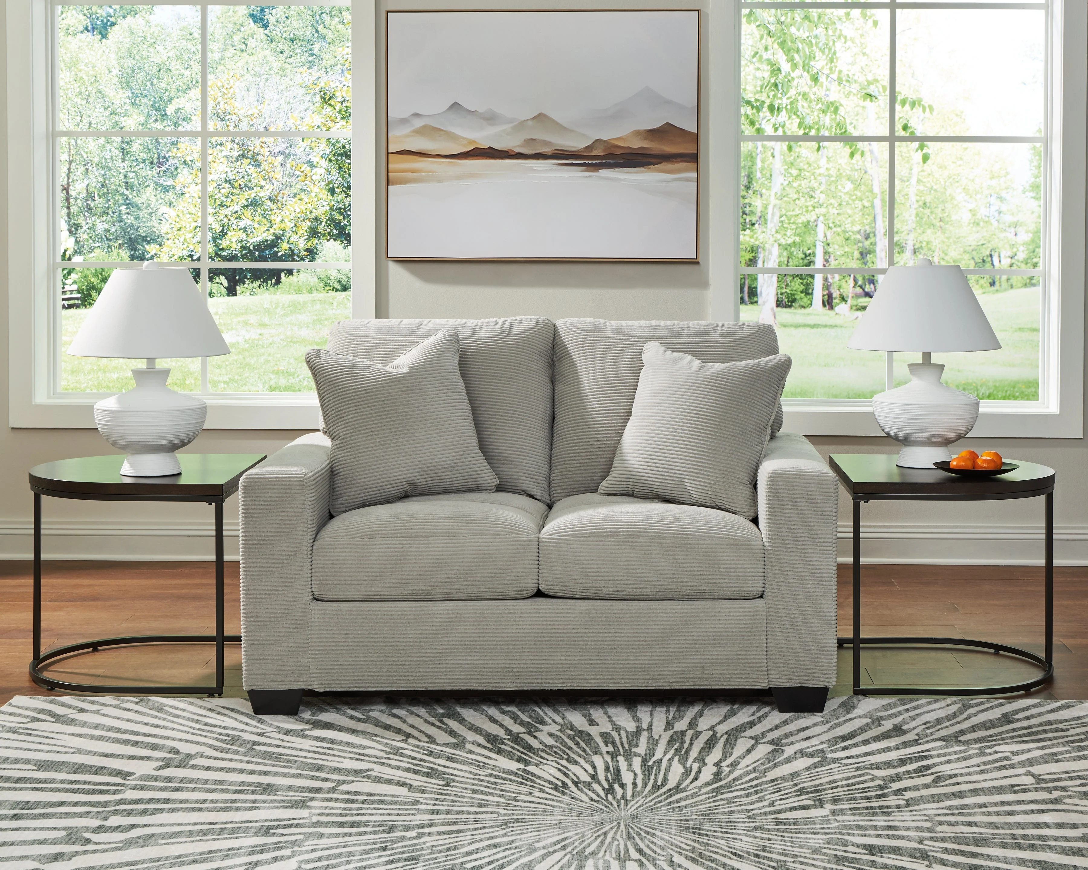 Greenbriar Smoke Sofa Chaise and Loveseat (Online Special Price) - Image 11