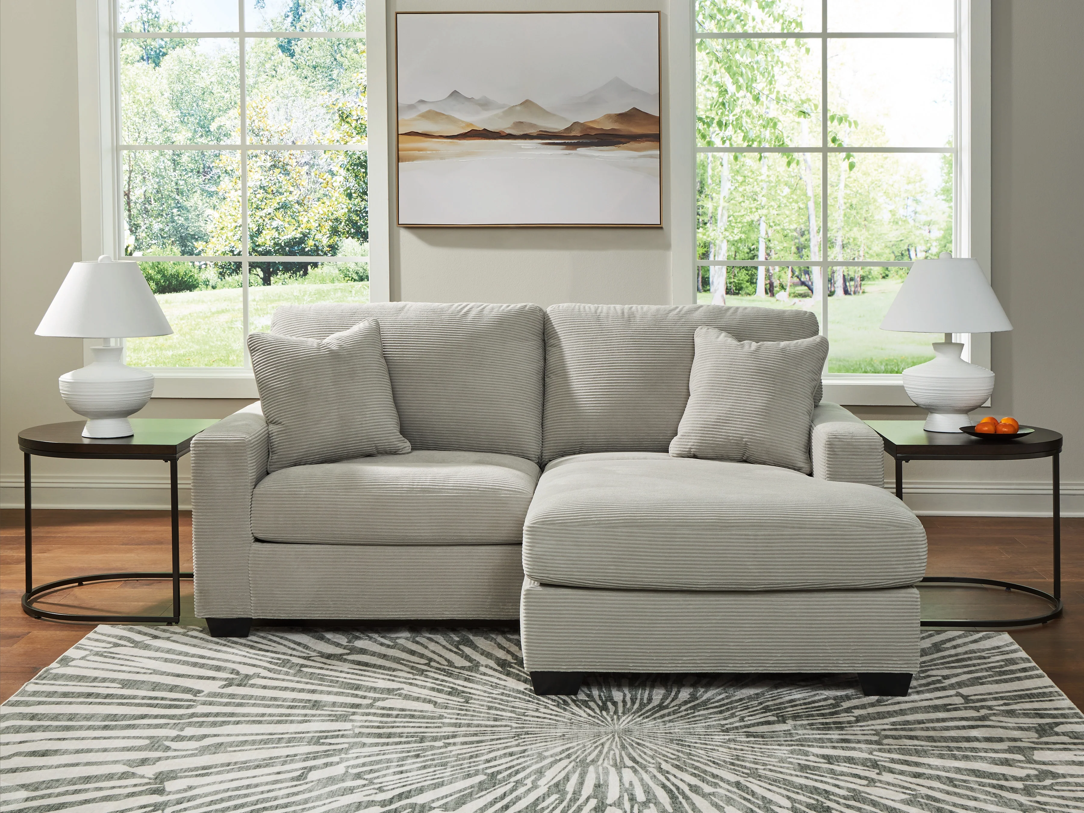 Greenbriar Smoke Sofa Chaise - Image 2