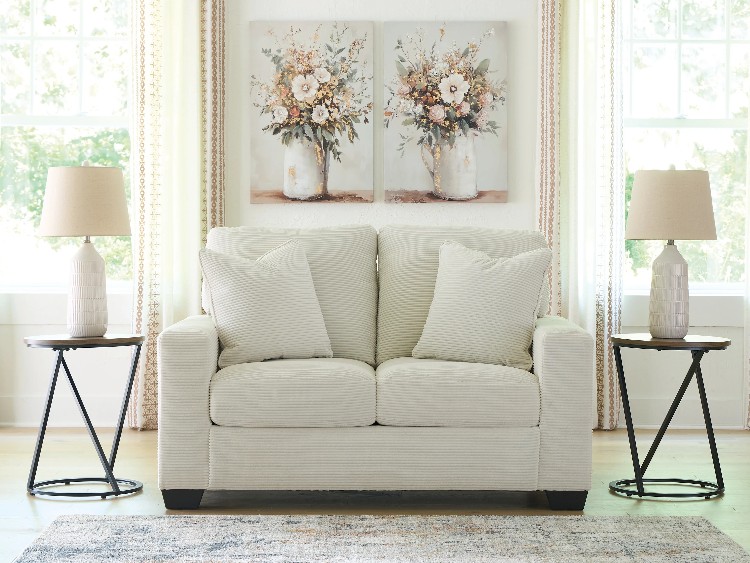 Greenbriar Ivory Loveseat - Image 2