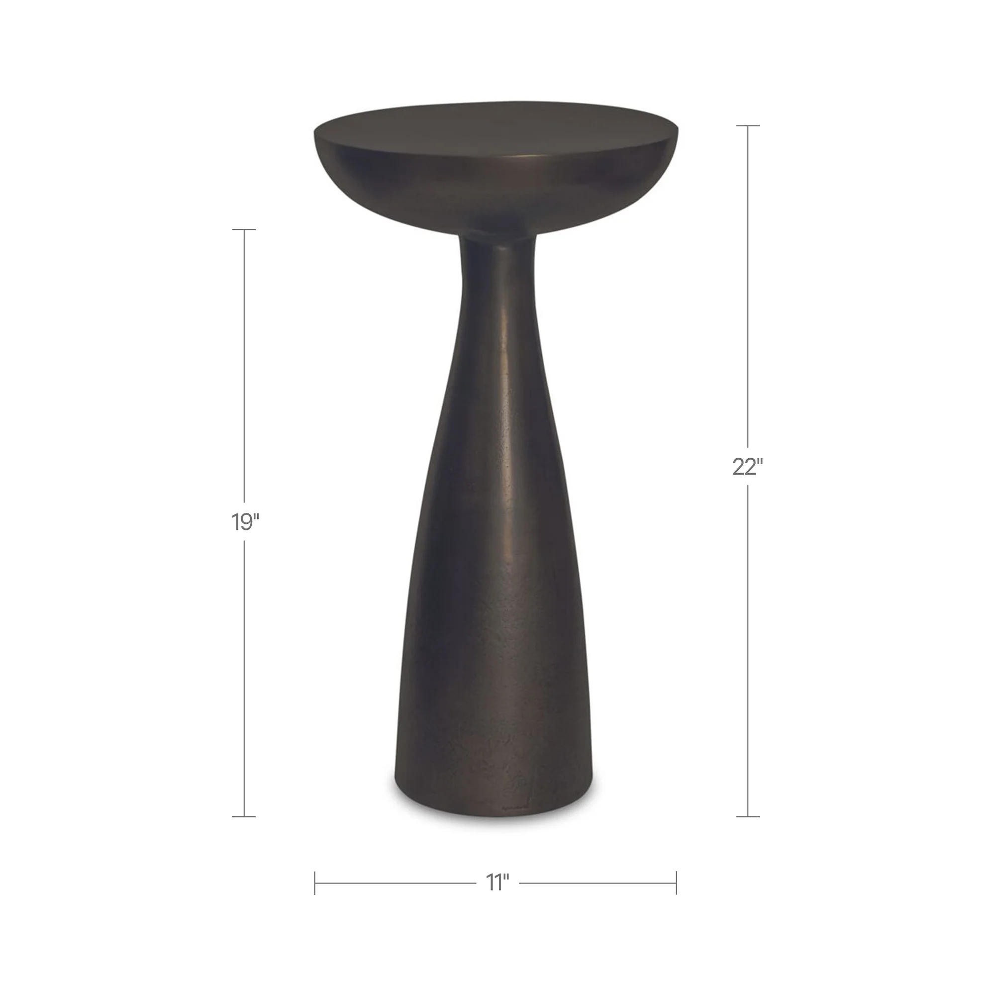 Greta Deep Bronze Side Table - Image 5