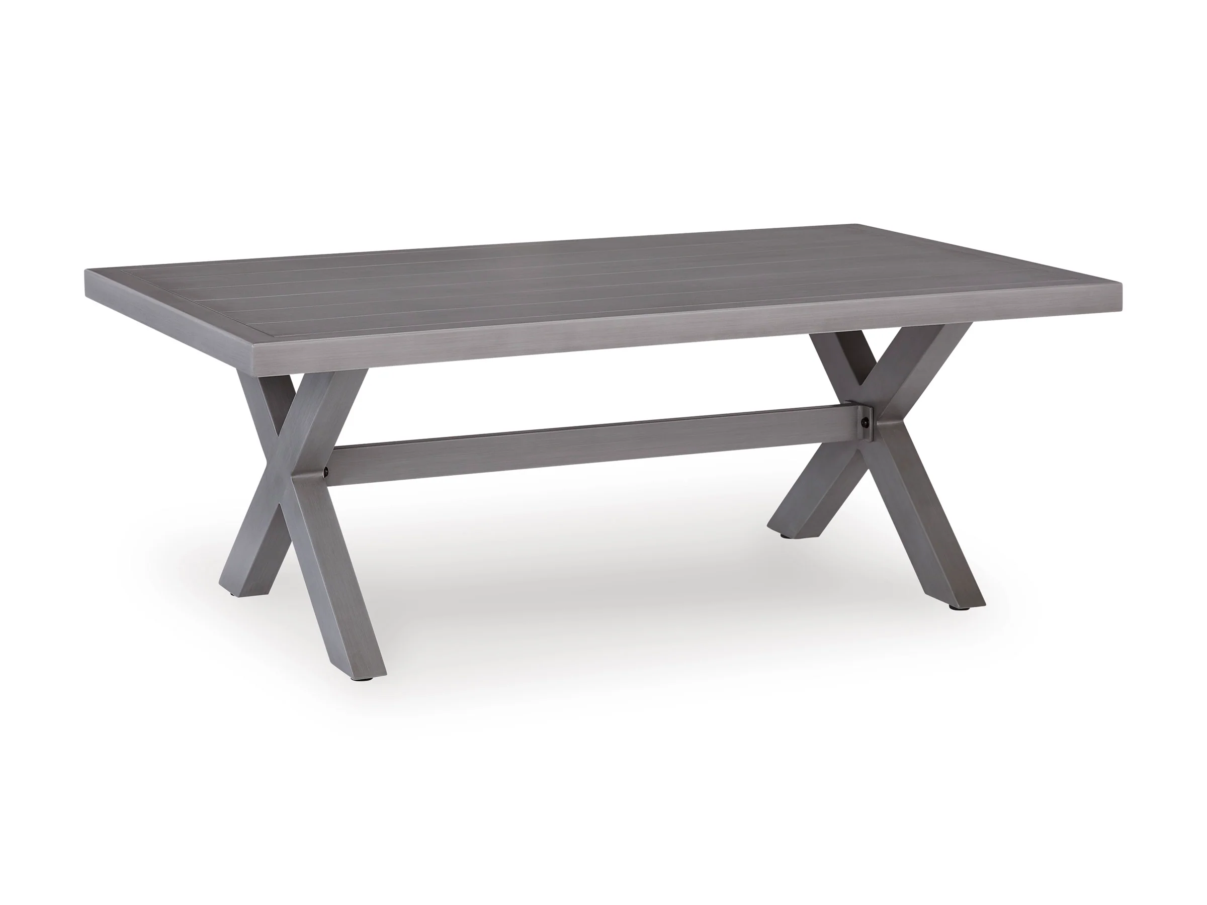 Half Moon Beach Gray Rectangular Cocktail Table - Image 6