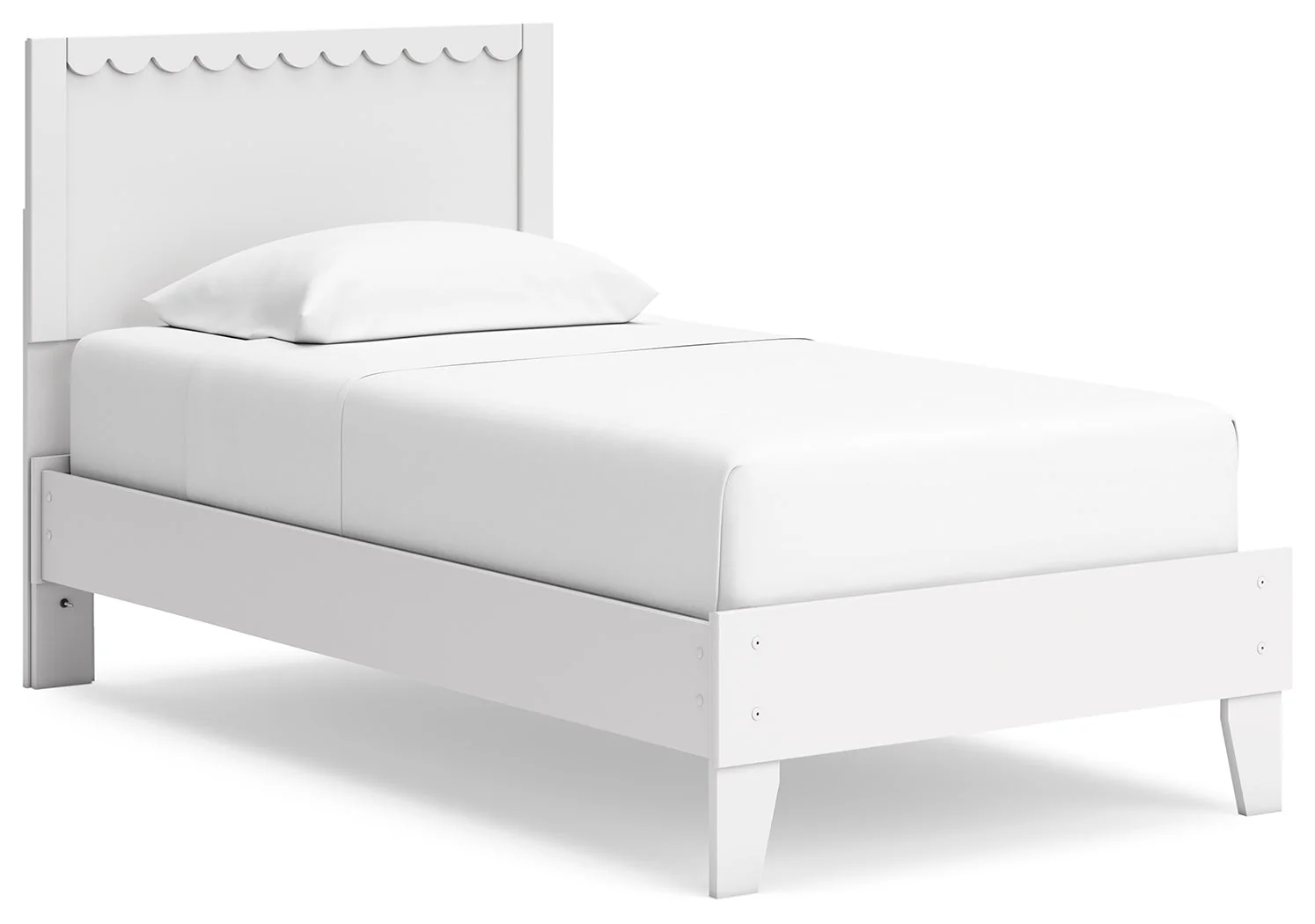 Hallityn White Twin Panel Platform Youth Bed (Online Special Price) - Image 2