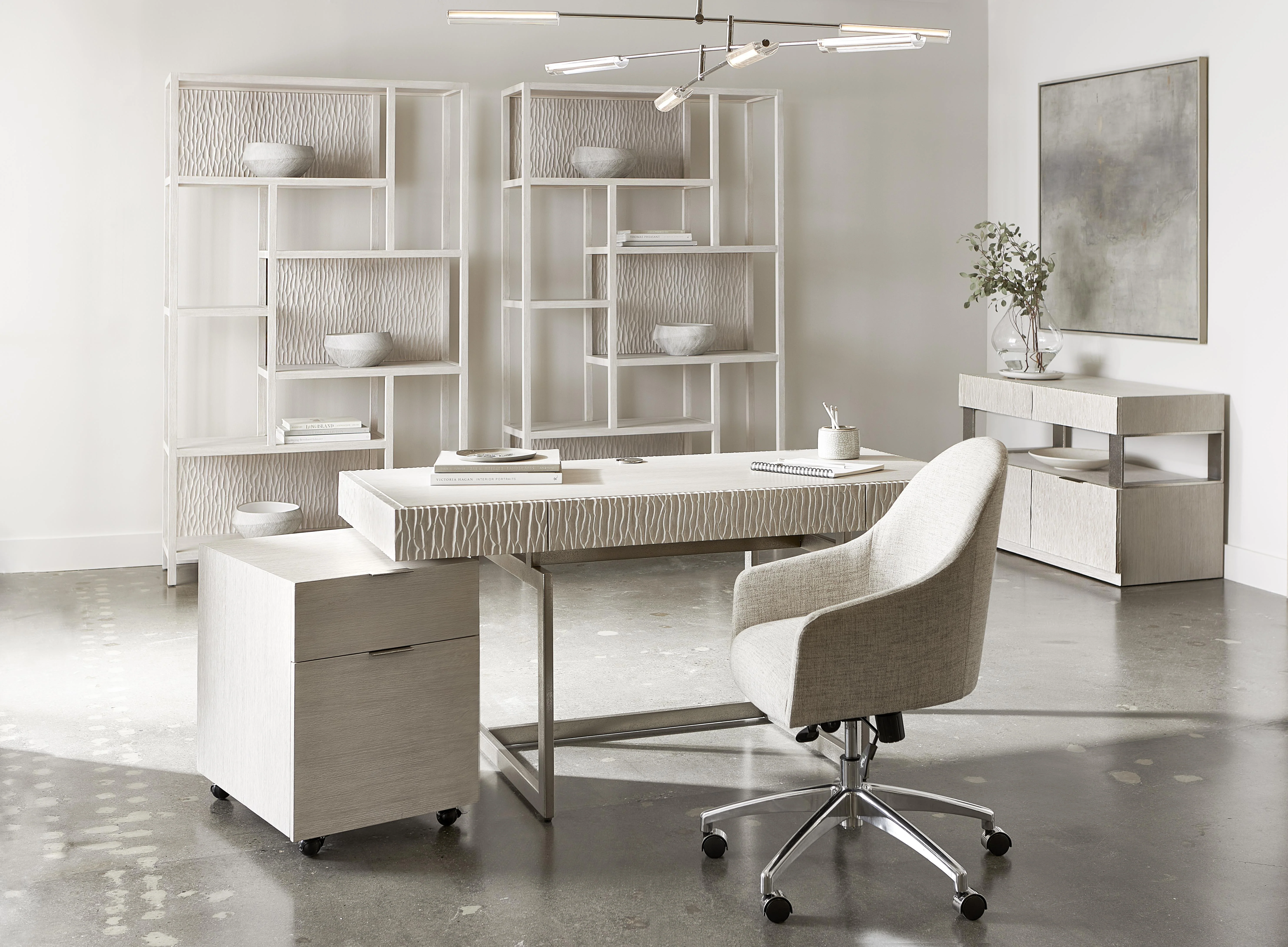 Halsey Cream Office Chair - Image 6