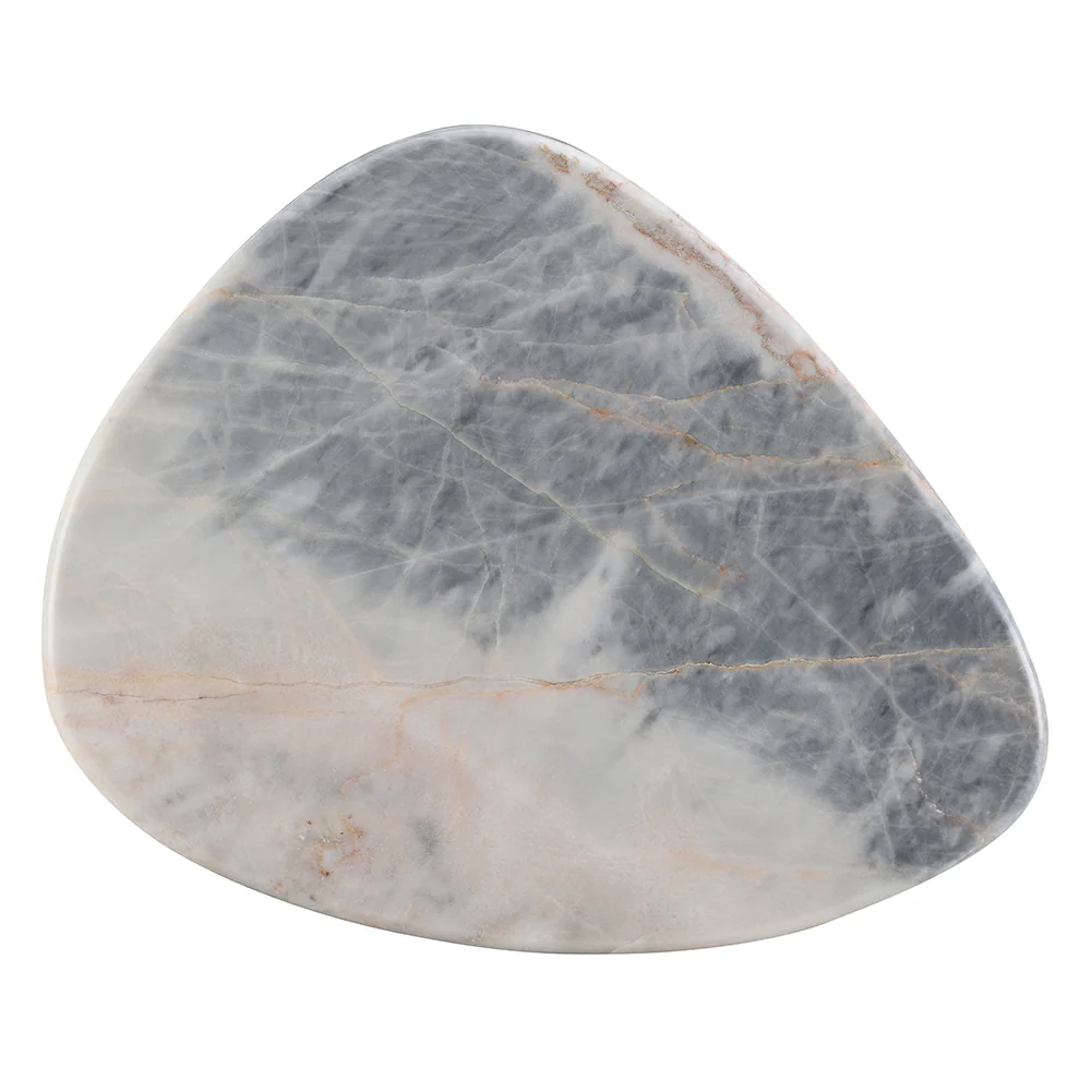 Hanale Natural Marble/Brown End Table - Image 4