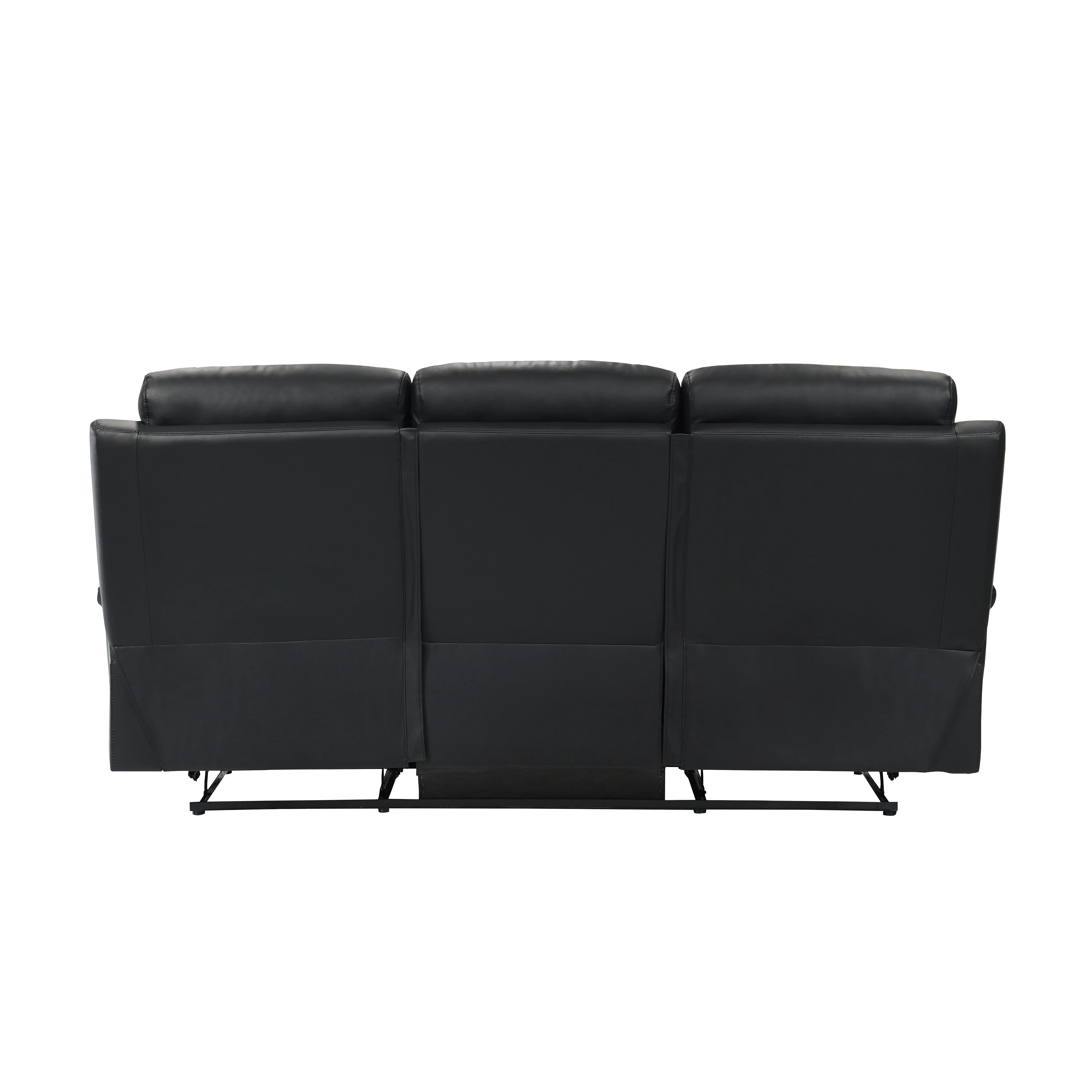 Hancock Black Double Reclining Sofa - Image 3