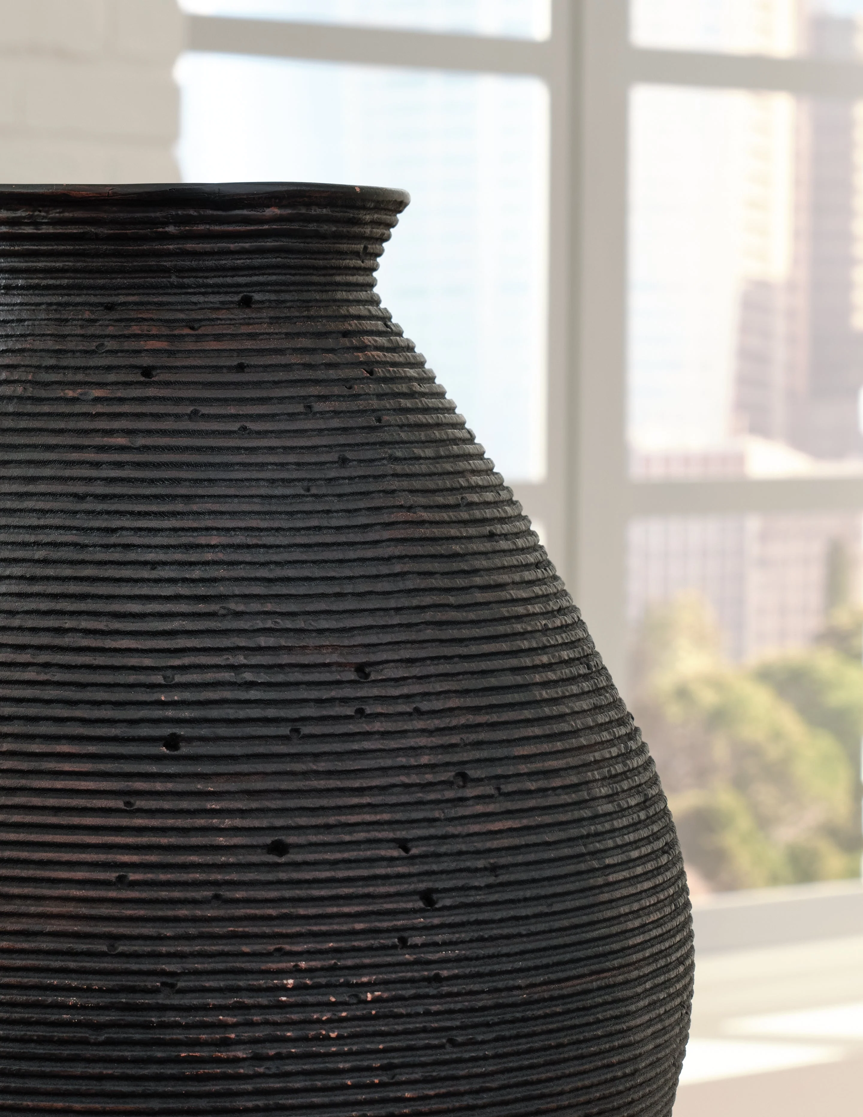 Hannela Antique Brown Vase (17"H) (Online Special Price) - Image 3