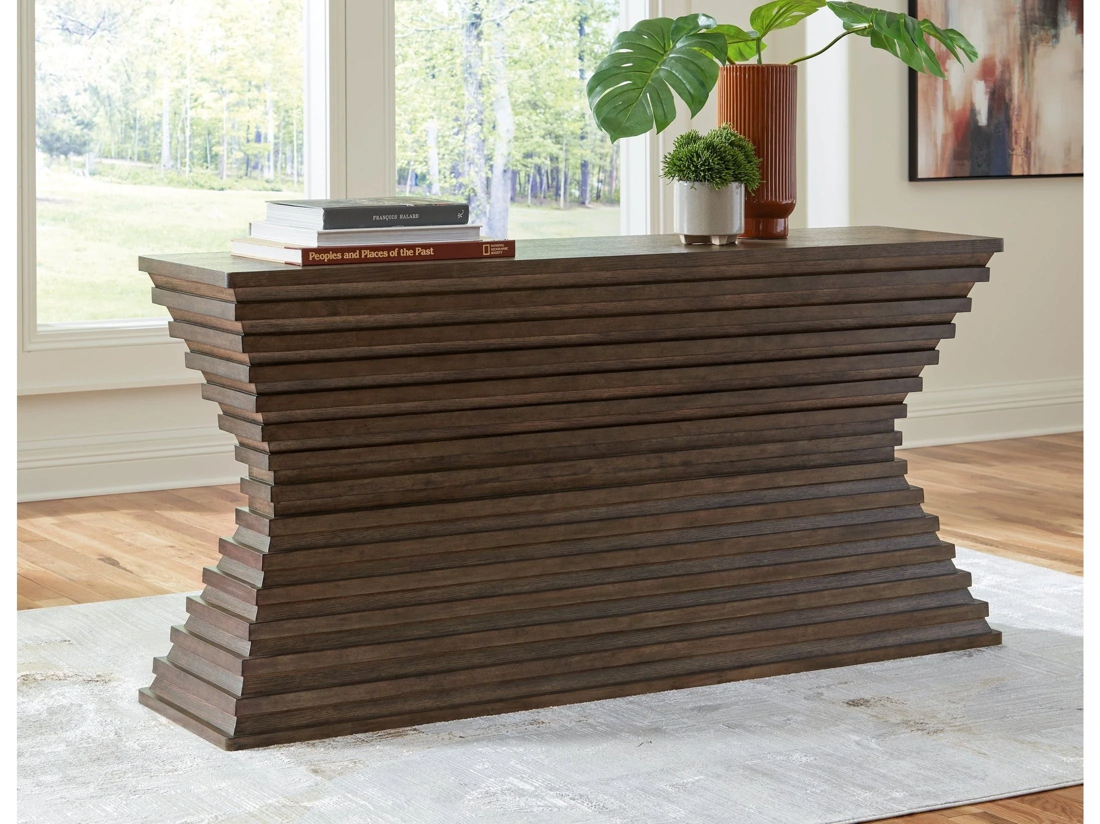 Hannodream Warm Brown Sofa Table (Online Special Price)