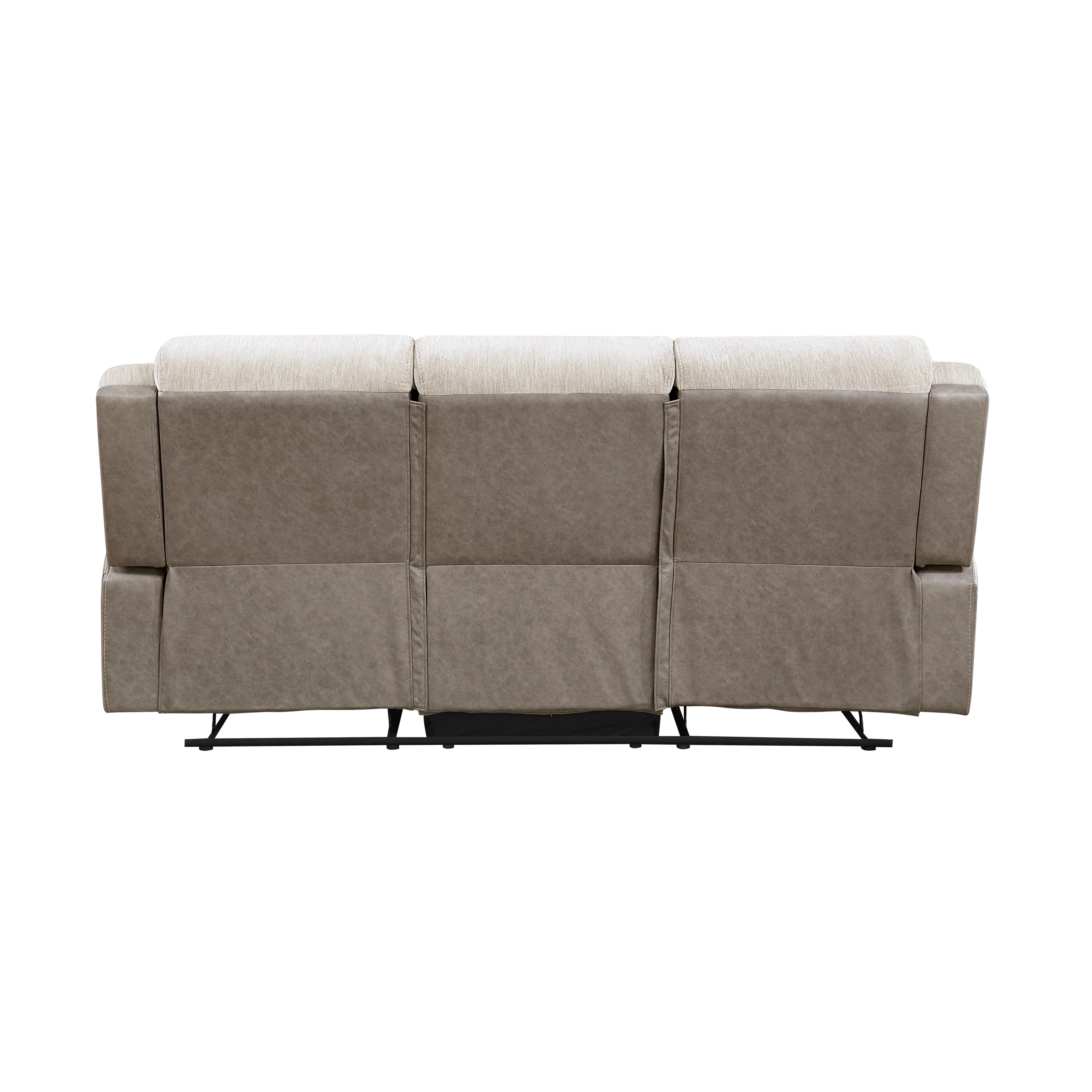 Harriette Beige Double Reclining Sofa - Image 3
