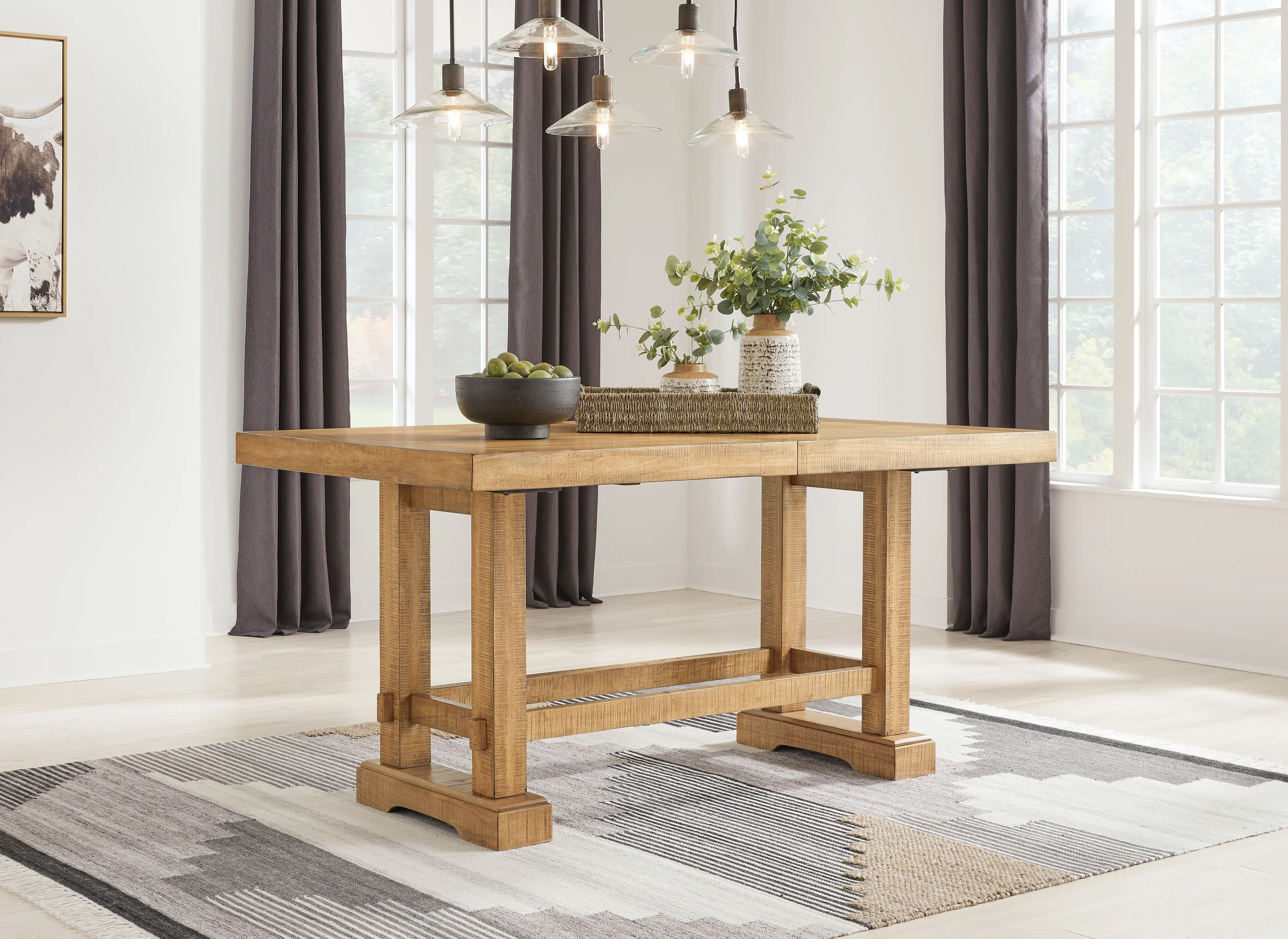 Havonplane Brown Counter Height Dining Table and 8 Barstools - Image 18