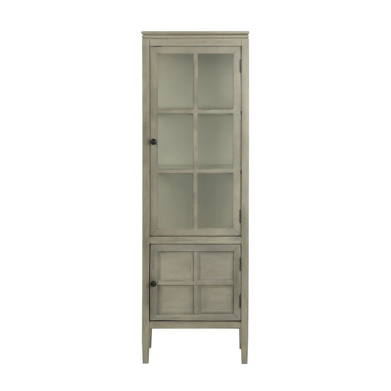 Hawthorne Estate Gray Curio Cabinet - Image 3