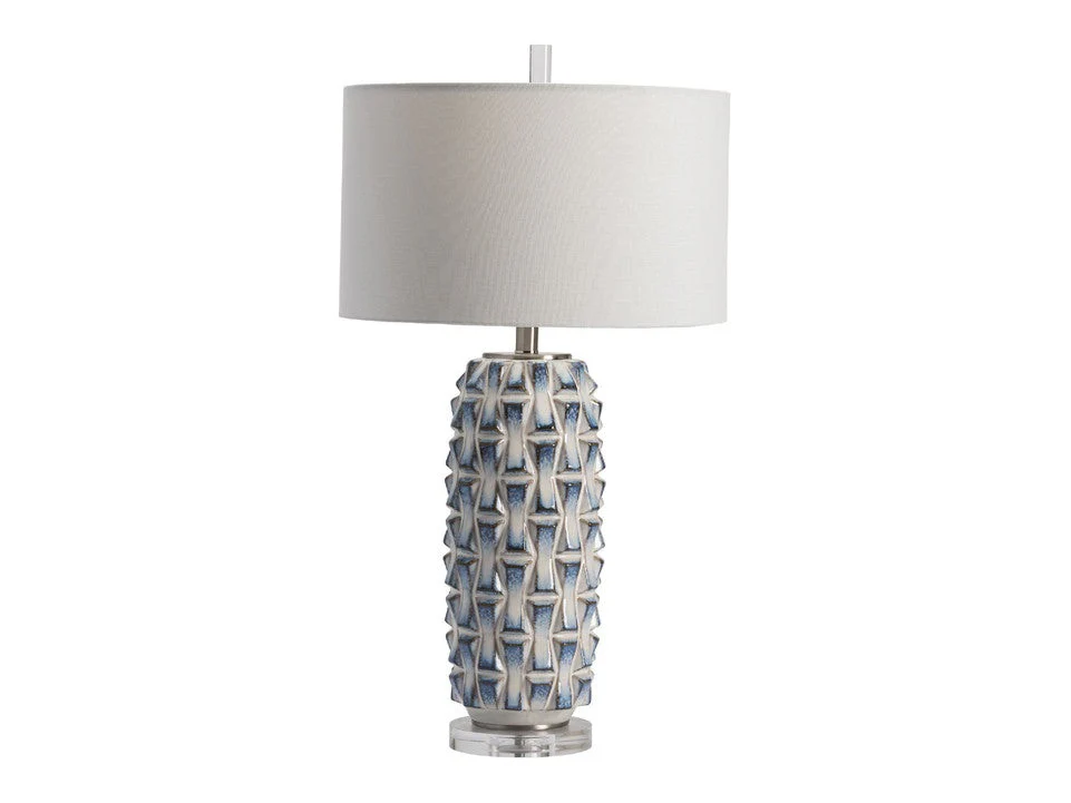 Hayes Blue/White Table Lamp