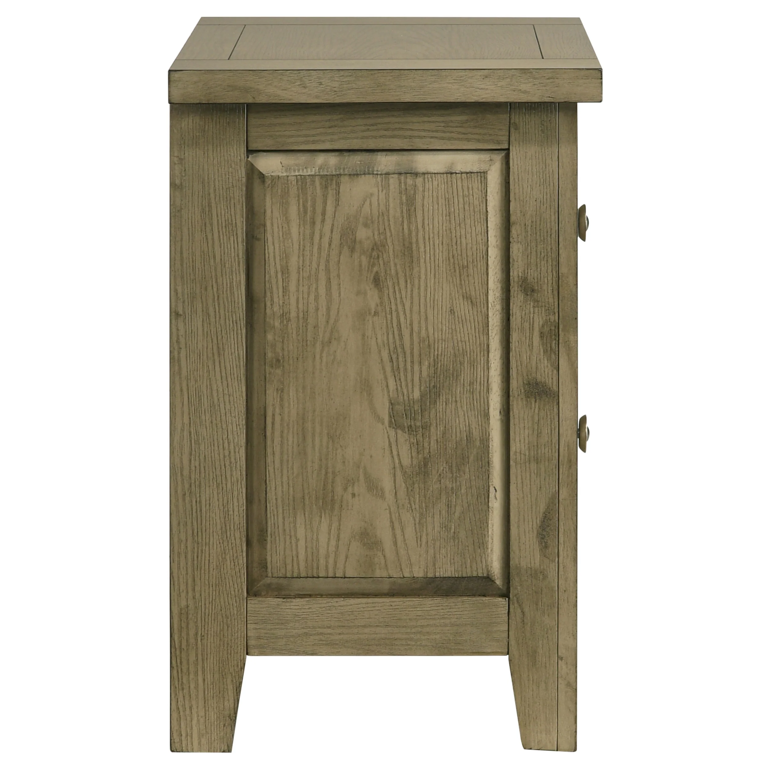 Hazlewood Vineyard Oak 2-drawer Nightstand Bedside Table - Image 9