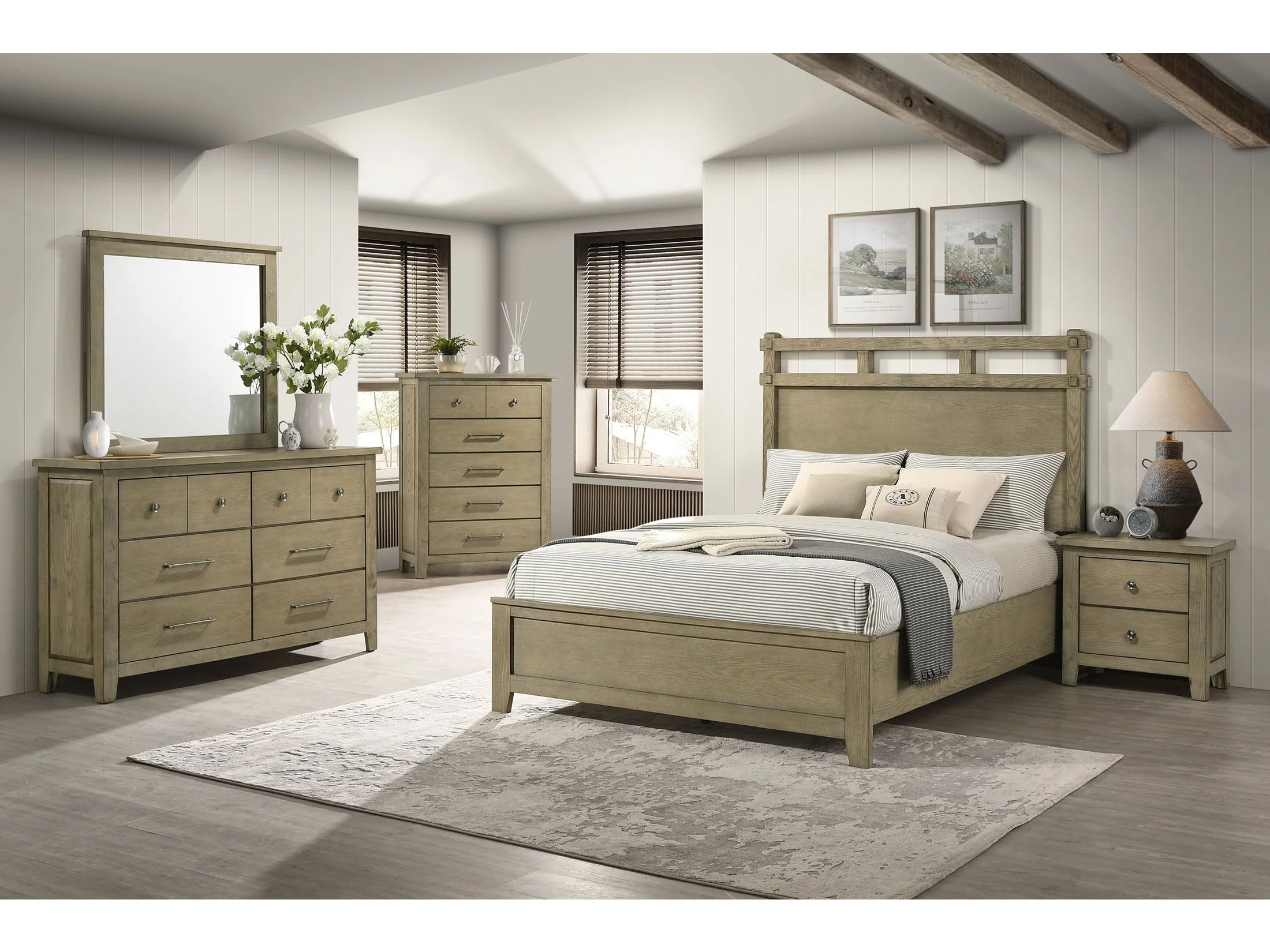 Hazlewood Vineyard Oak 5-piece Eastern King Bedroom Set