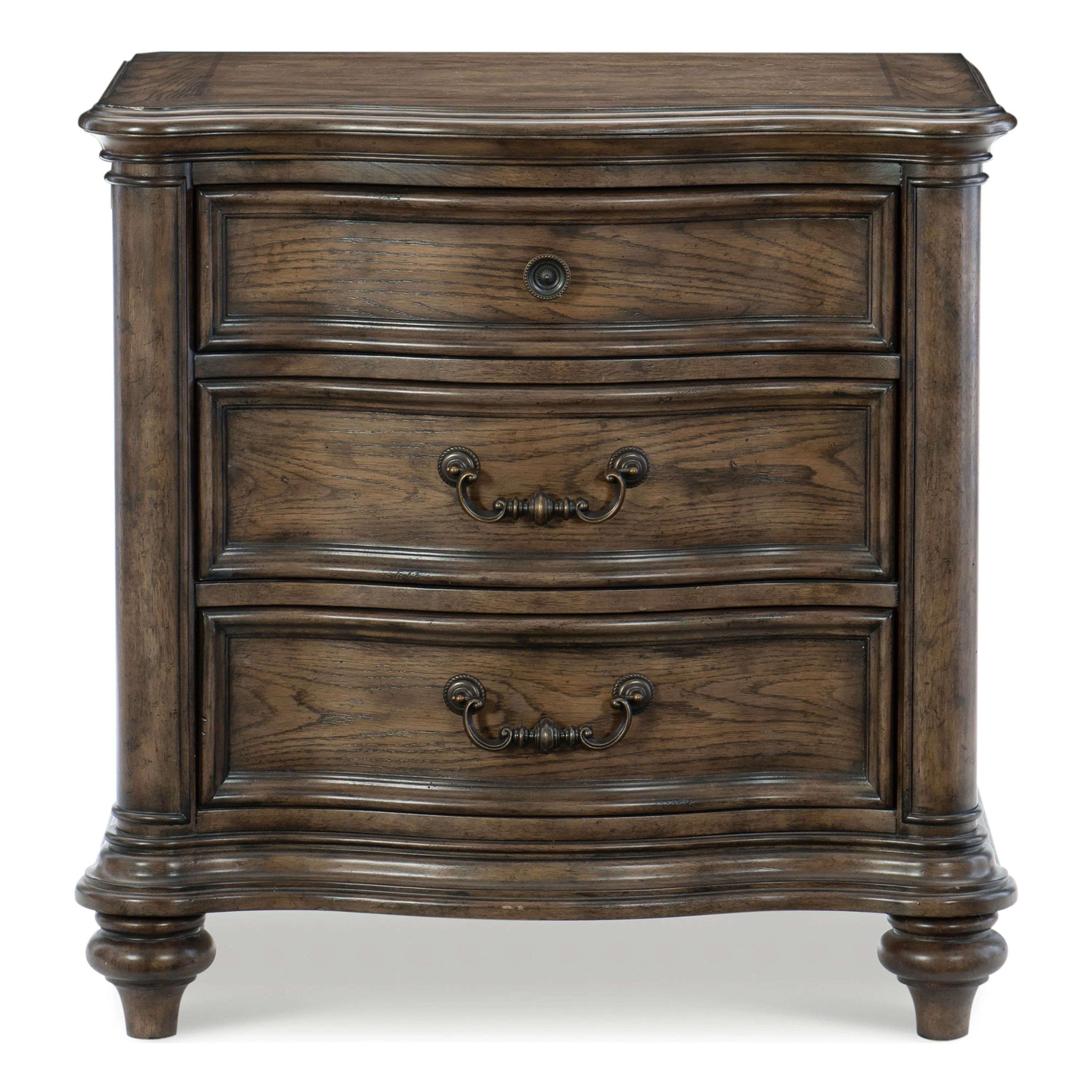 Heath Court Brown Oak/Brown 5-Piece Queen Bedroom Set - Image 8