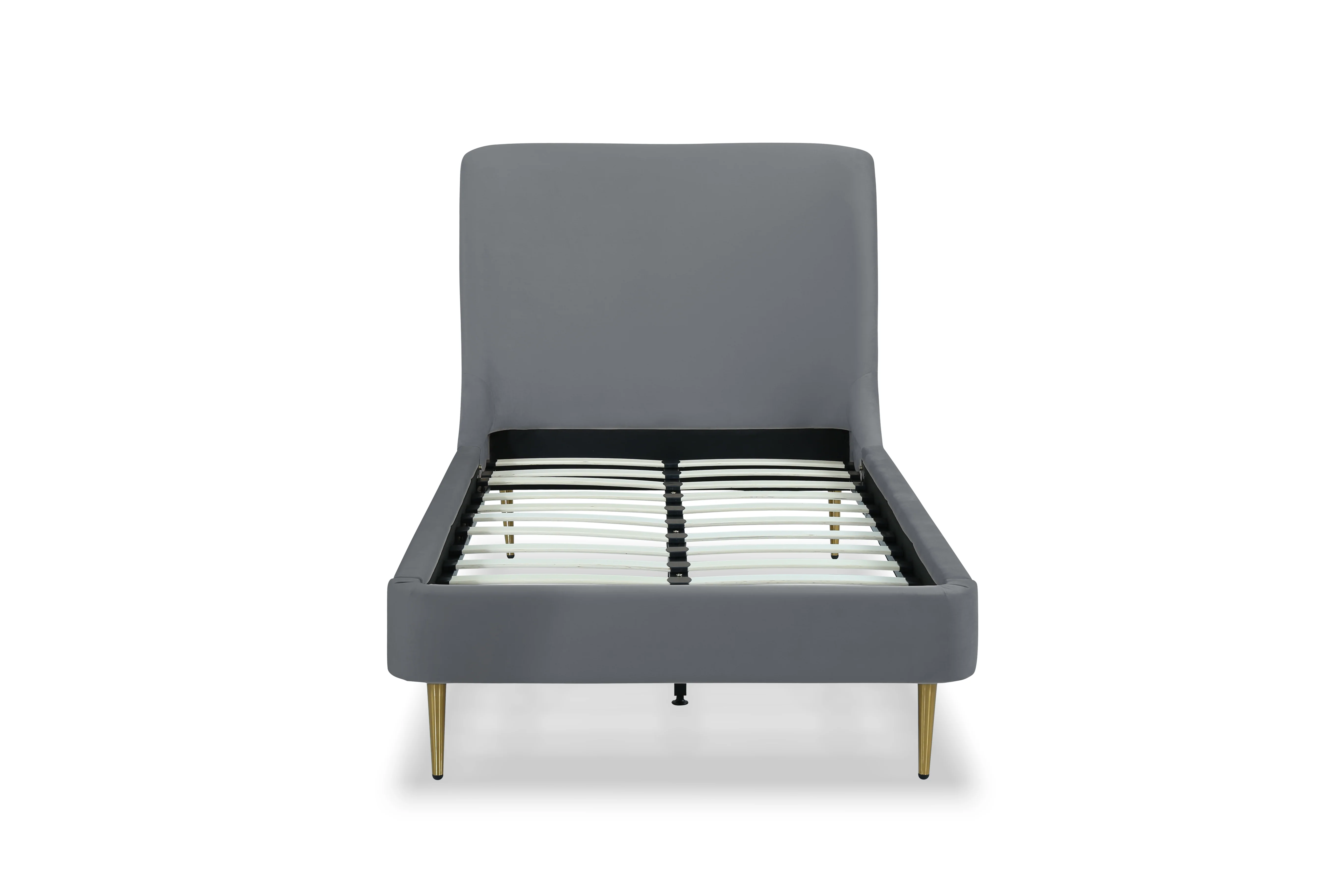 Heather Twin Bed in Grey with Gold Legs - Image 10